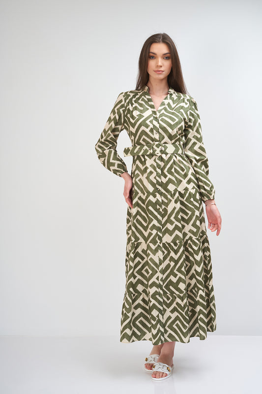 Colorful dress - (with a zigzag )pattern