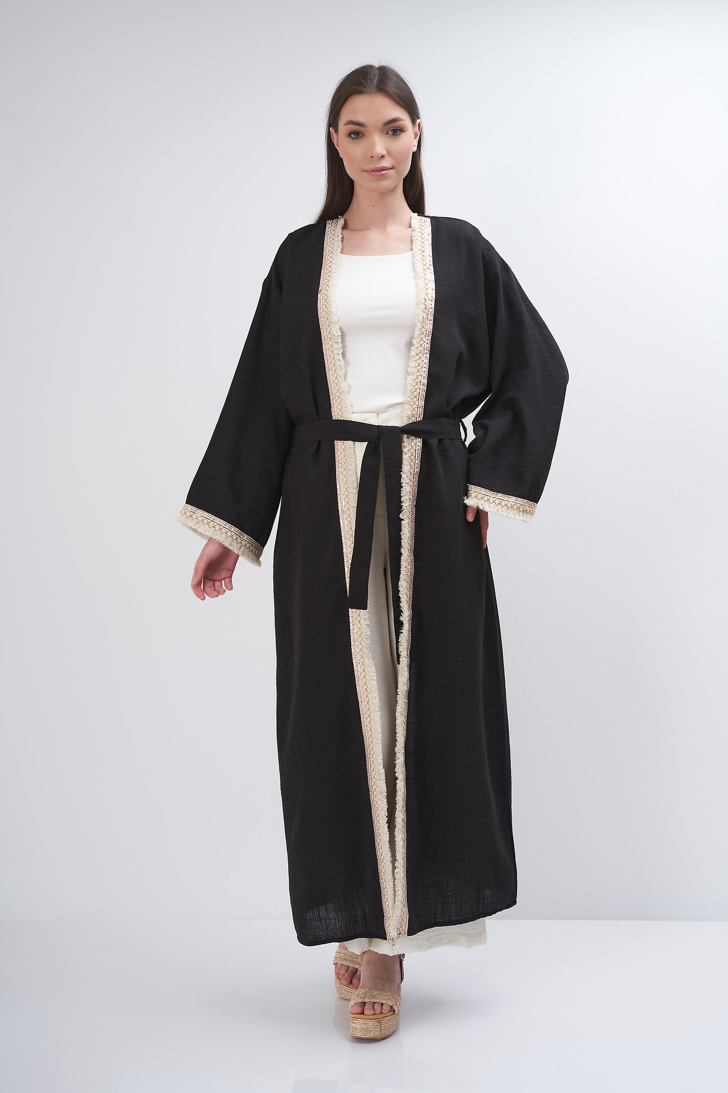 Plain V-neck - kimono
