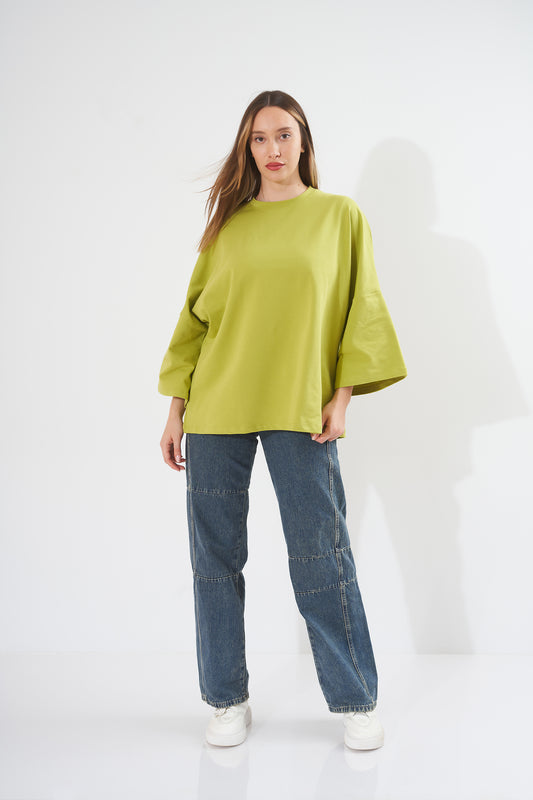 Plain (long-sleeved)-sweatshirt