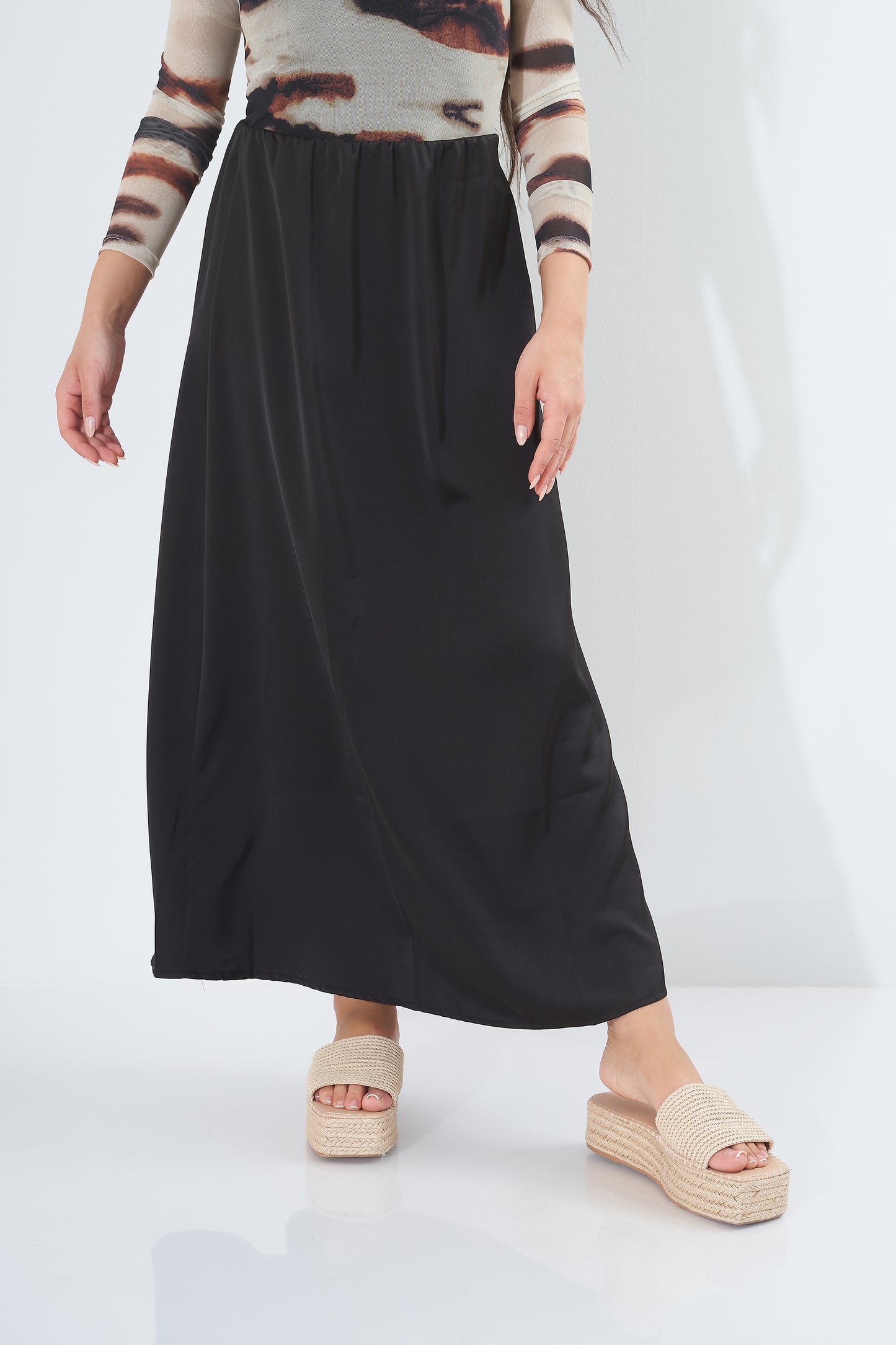 Skirt Zigzag - (elastic-waist)