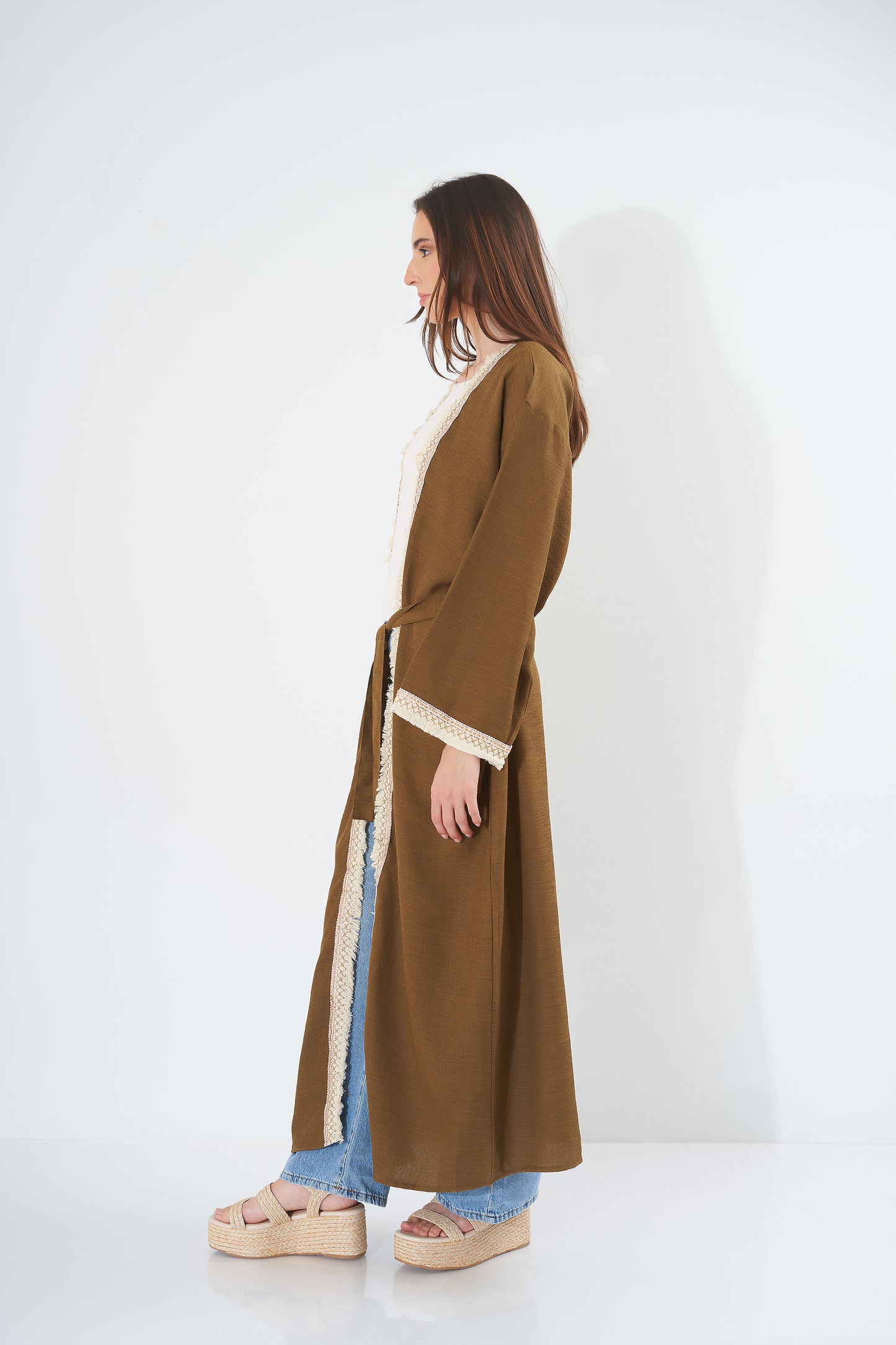 Dress Satin - (shapes - slit on the side )