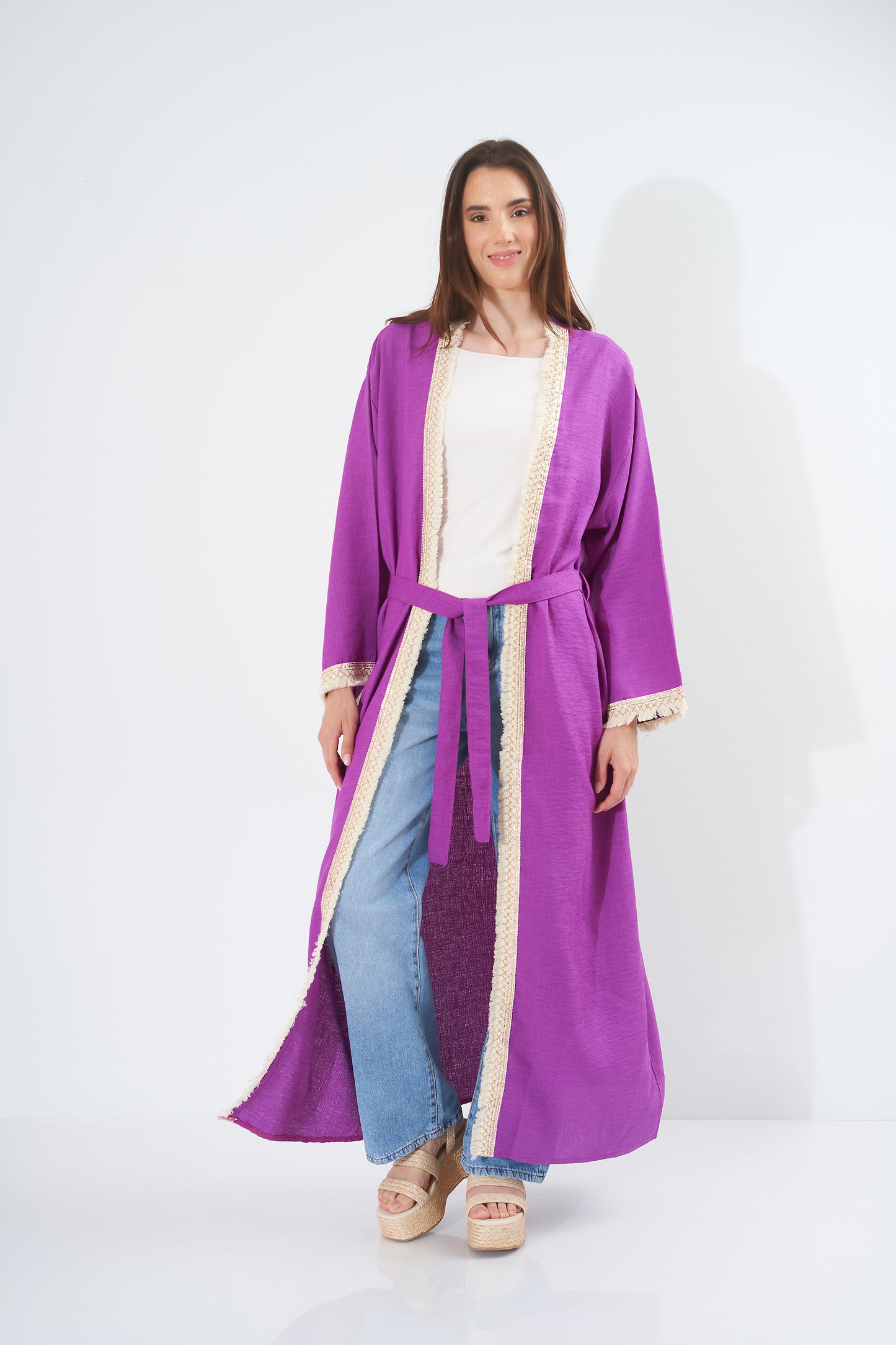 Dress Satin - (shapes - slit on the side )