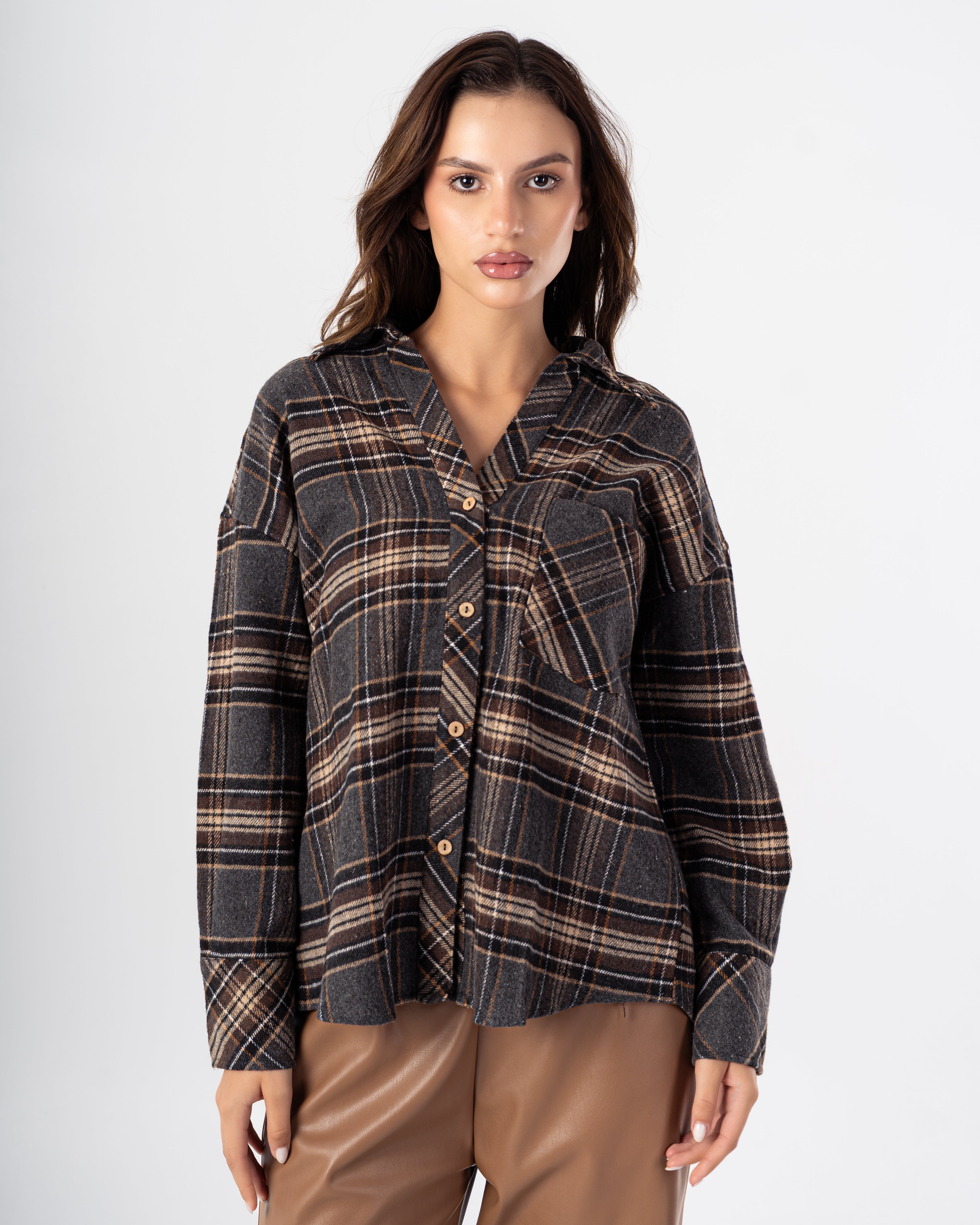 Karo Shirt – Chest Pocket (Striped Pattern)