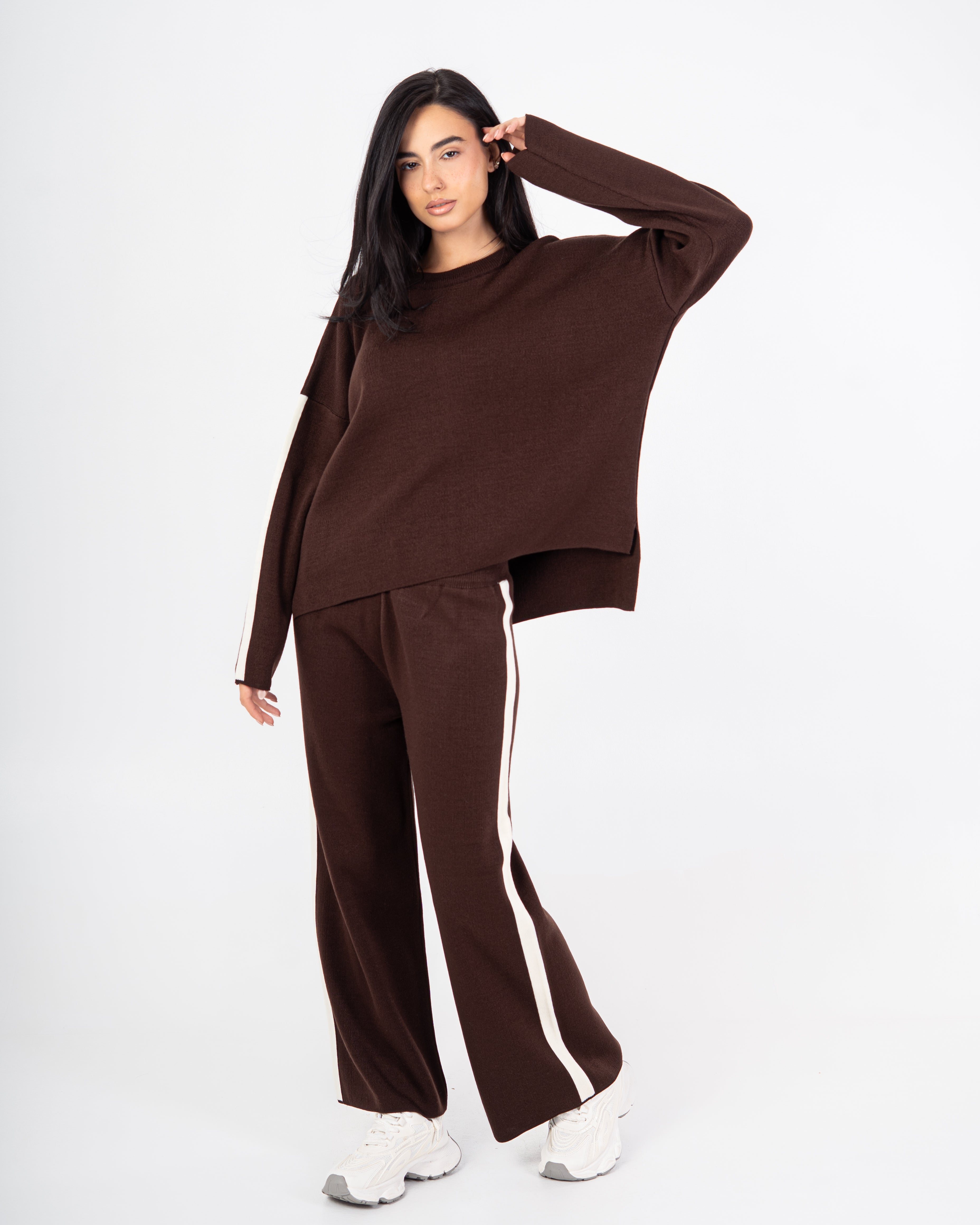 Knitwear Suit – Stripe On Sleeves