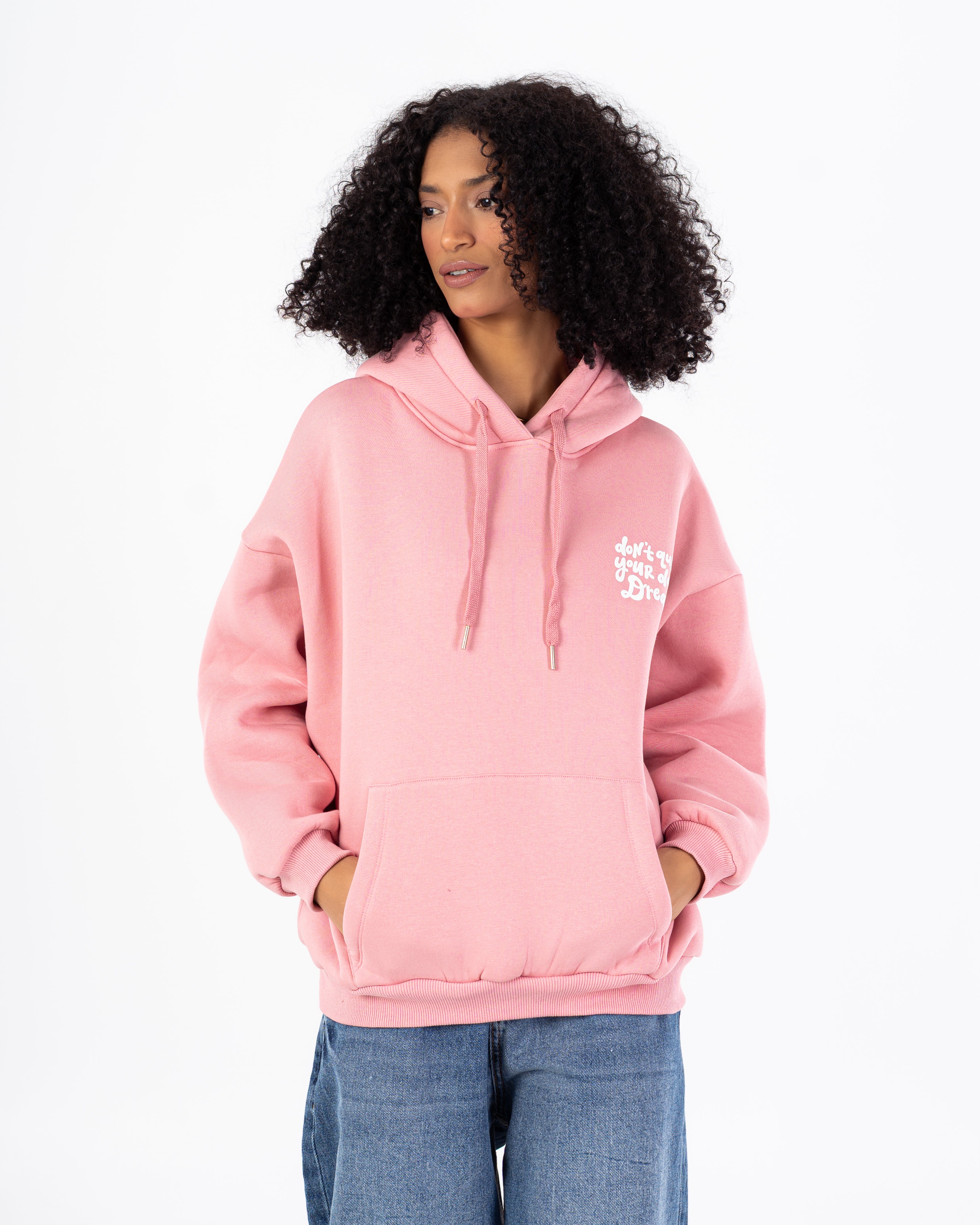 هودي – طبعة زهور صغيرة على الصدر