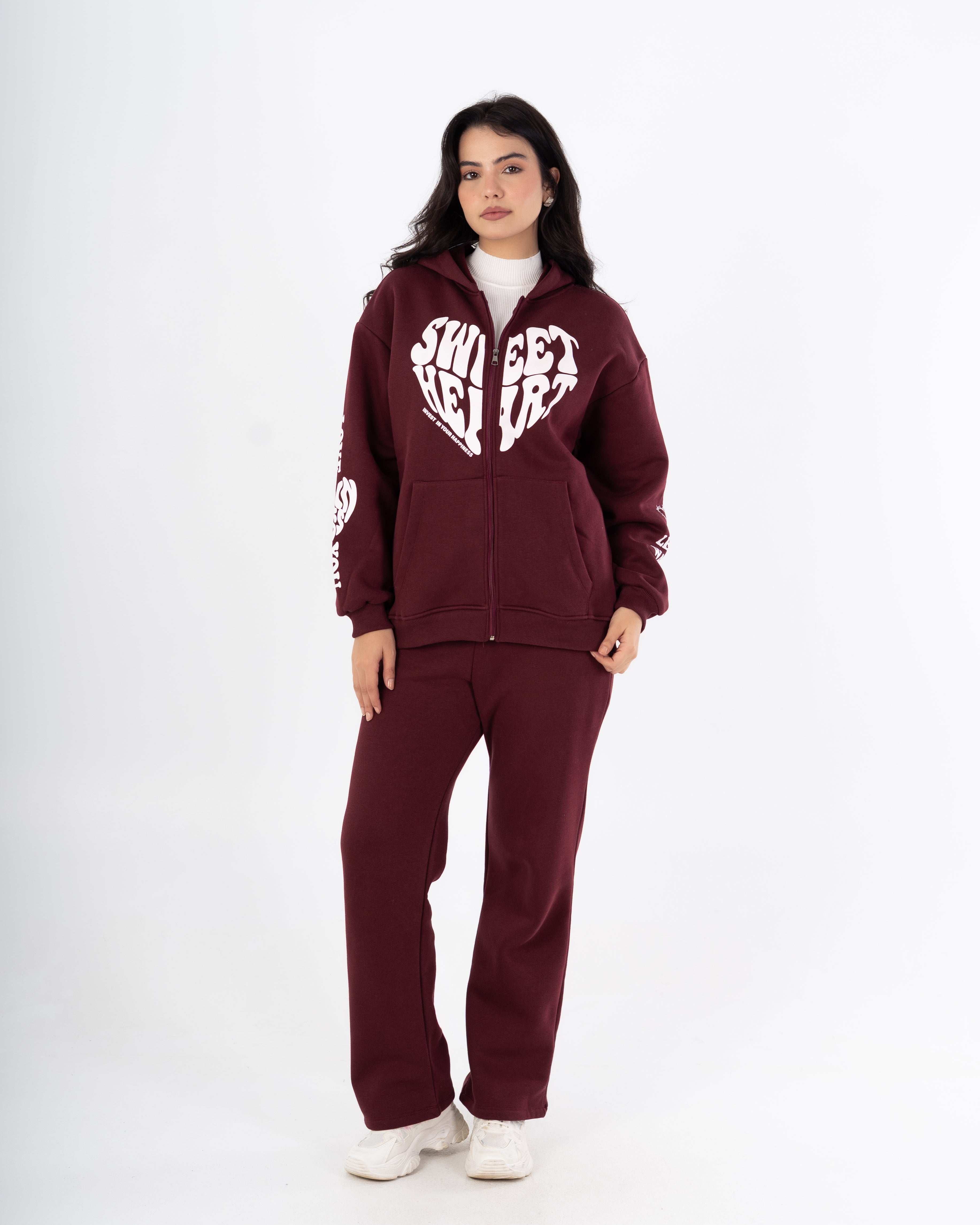 سويت شيرت – سحاب (طبعة الظهر والأكمام)