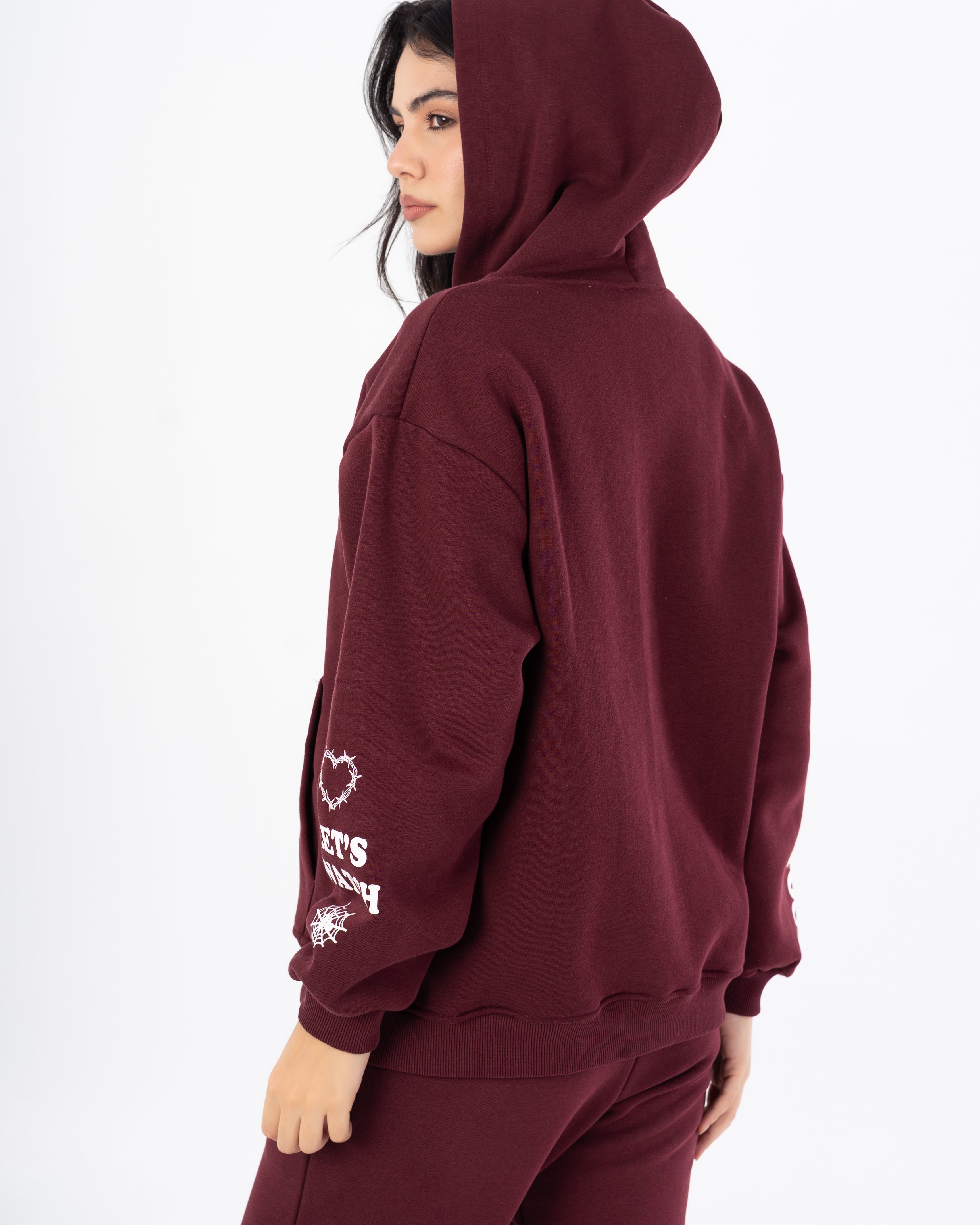 سويت شيرت – سحاب (طبعة الظهر والأكمام)