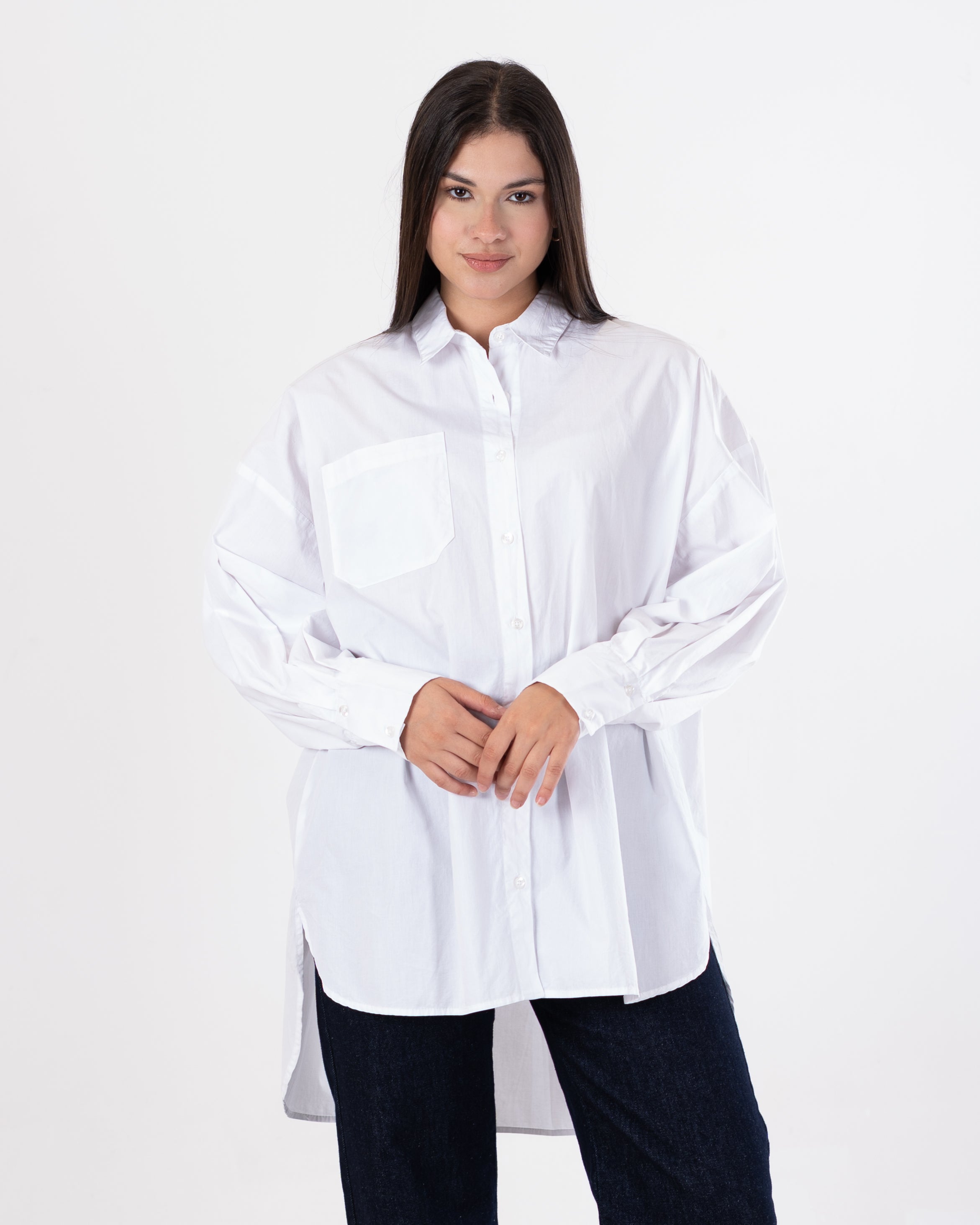 Plain Shirt – Button Sleeves