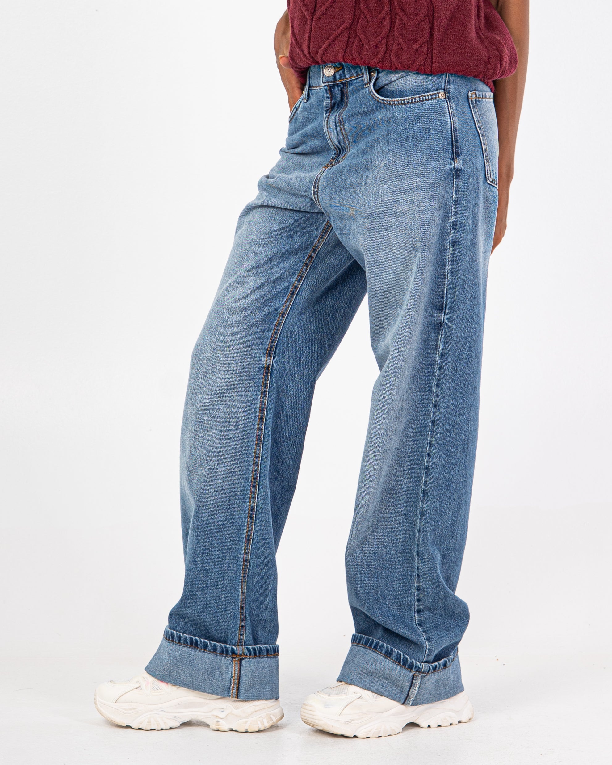 Plain Denim - Trouser (Wide-Leg)