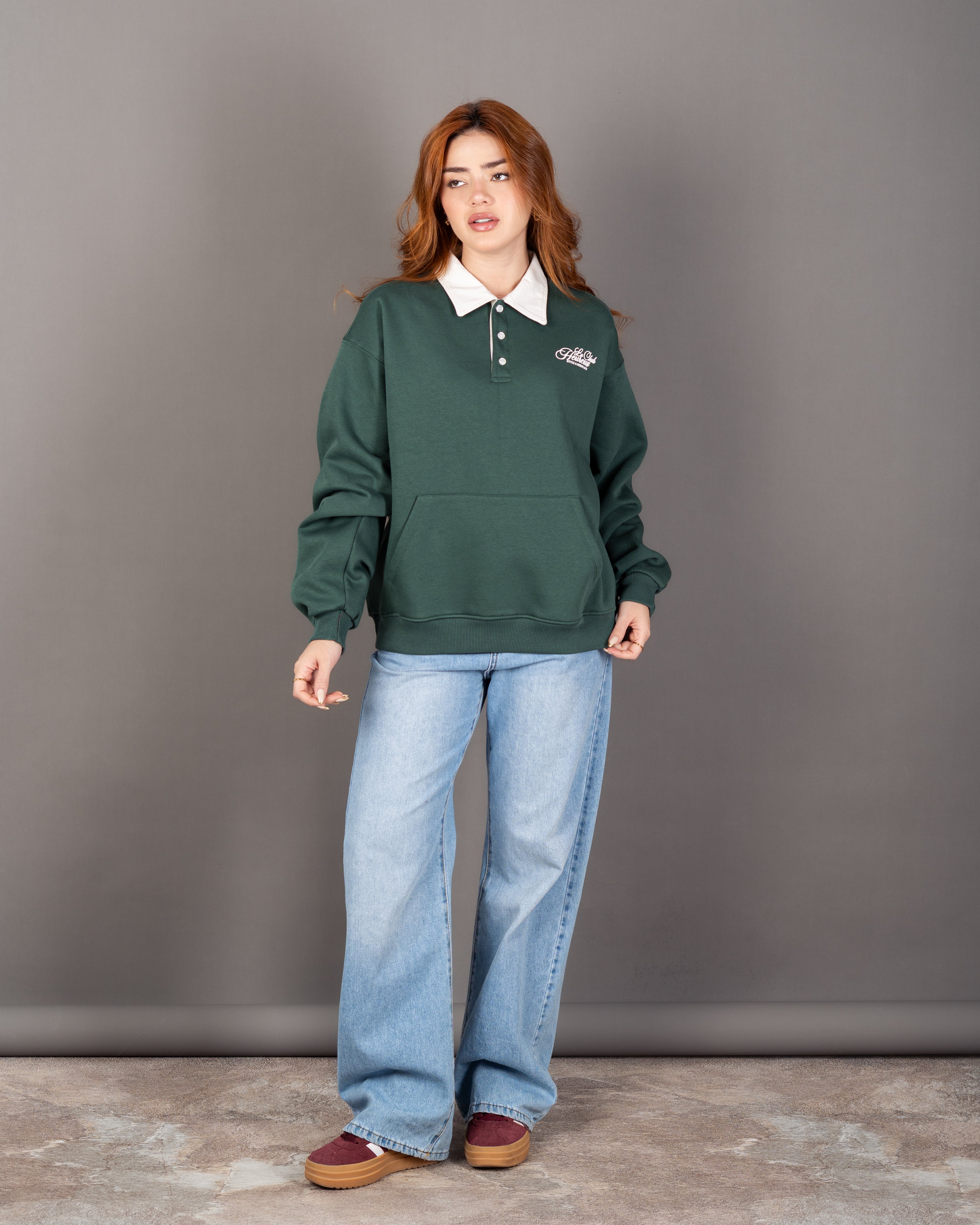 Lined Sweatshirt With Back Print