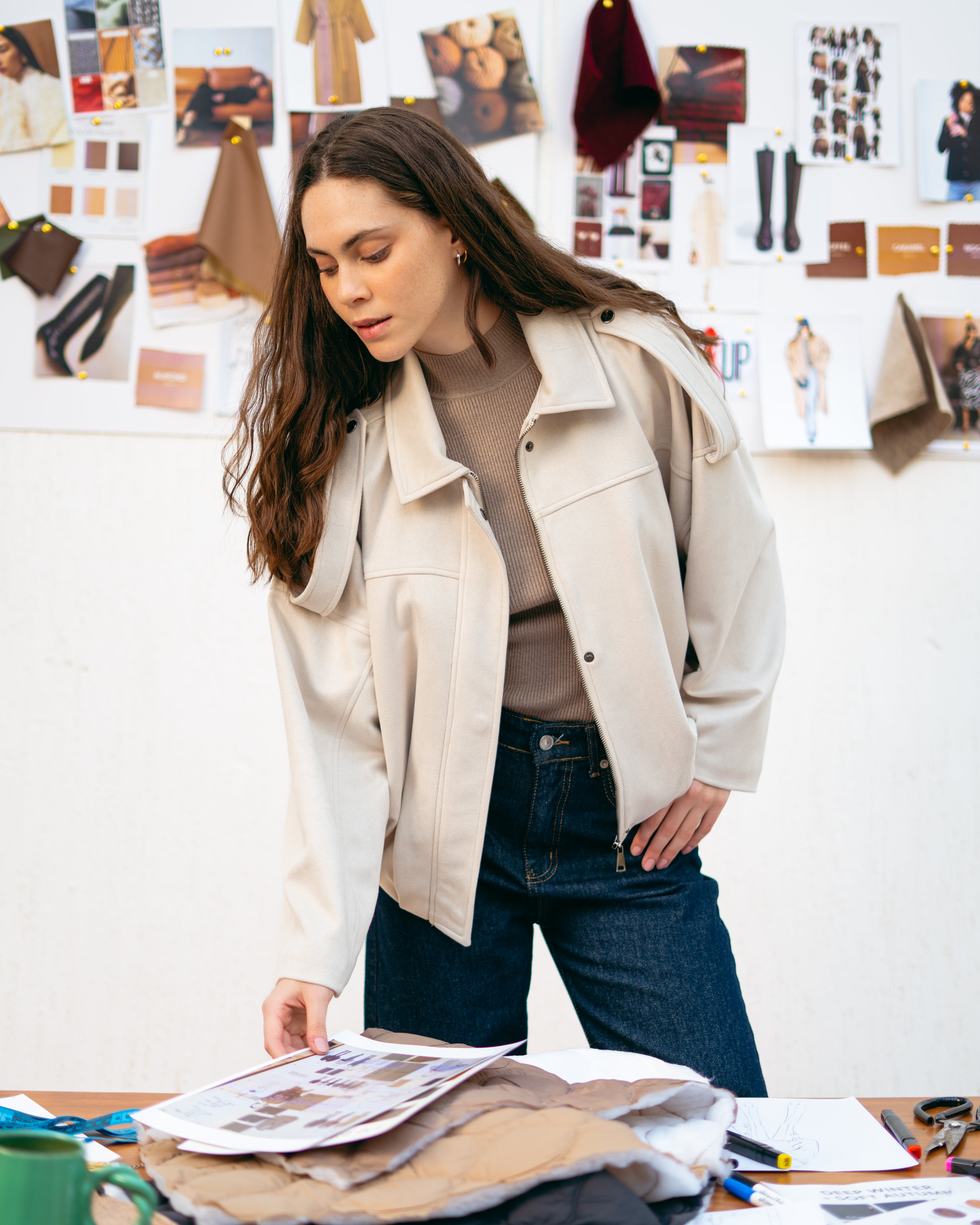 plain Jacket β Wide Sleeves (Zipper)