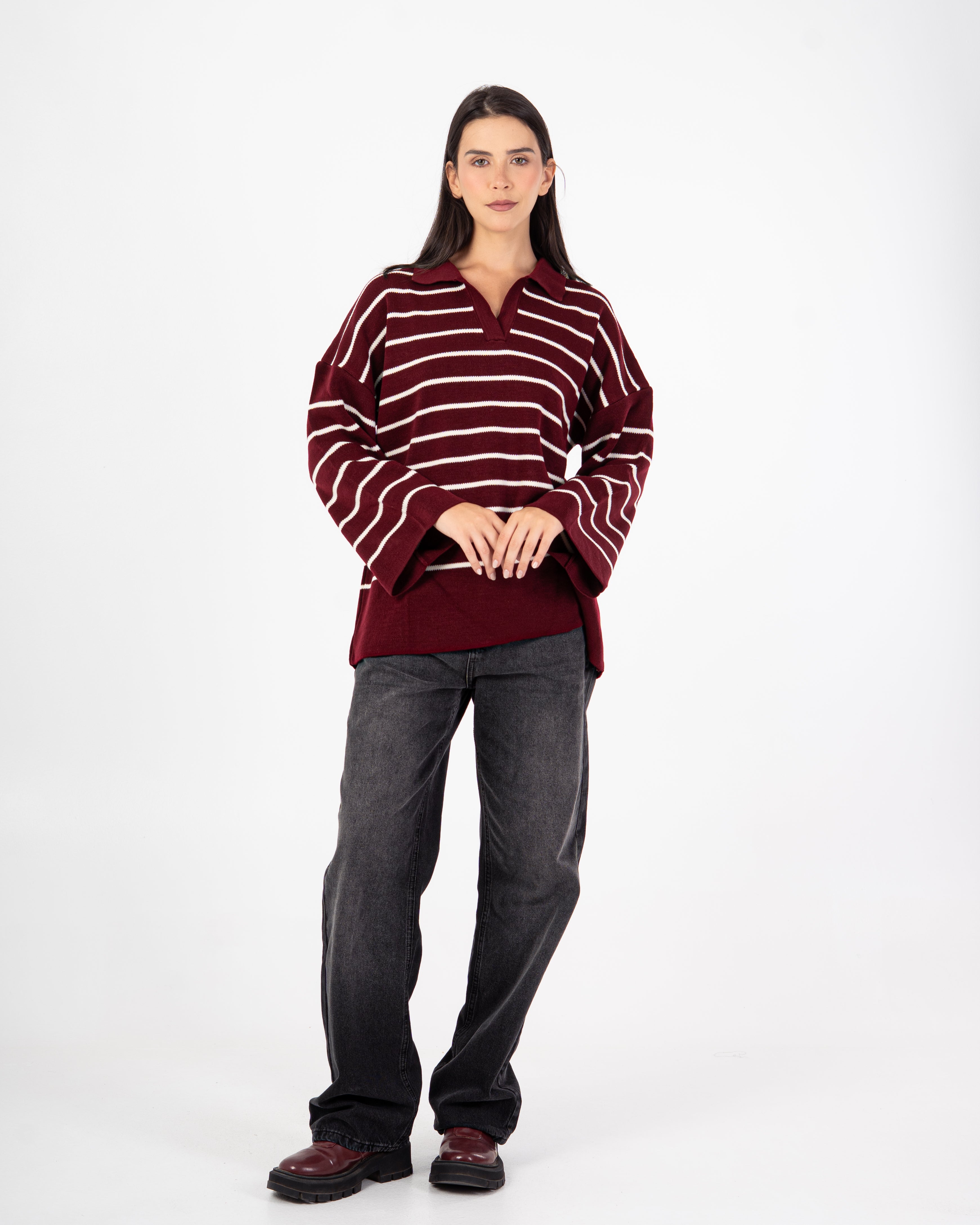 Knitwear Pullover – Horizontal Stripes