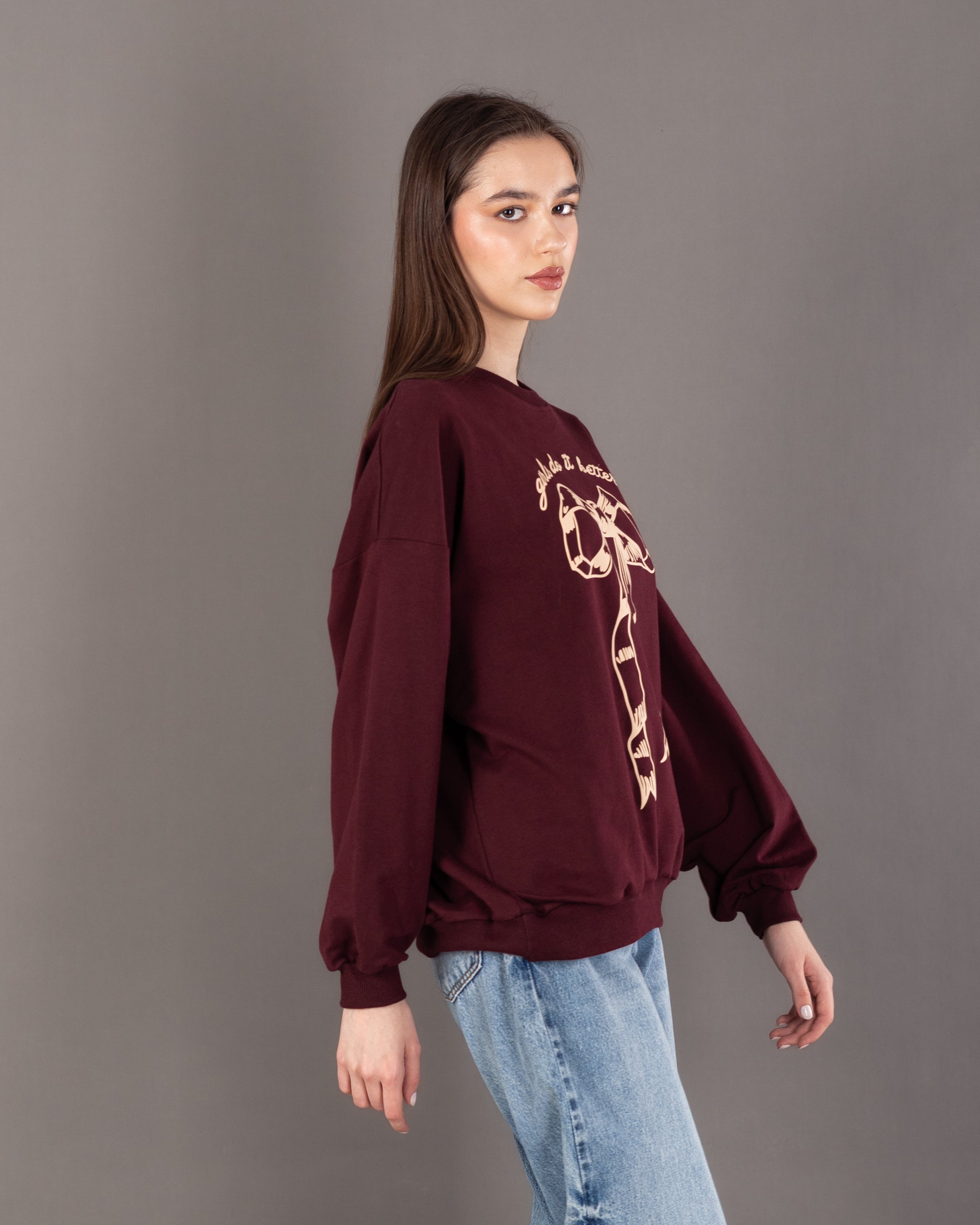 Bow Print - Sweatshirt