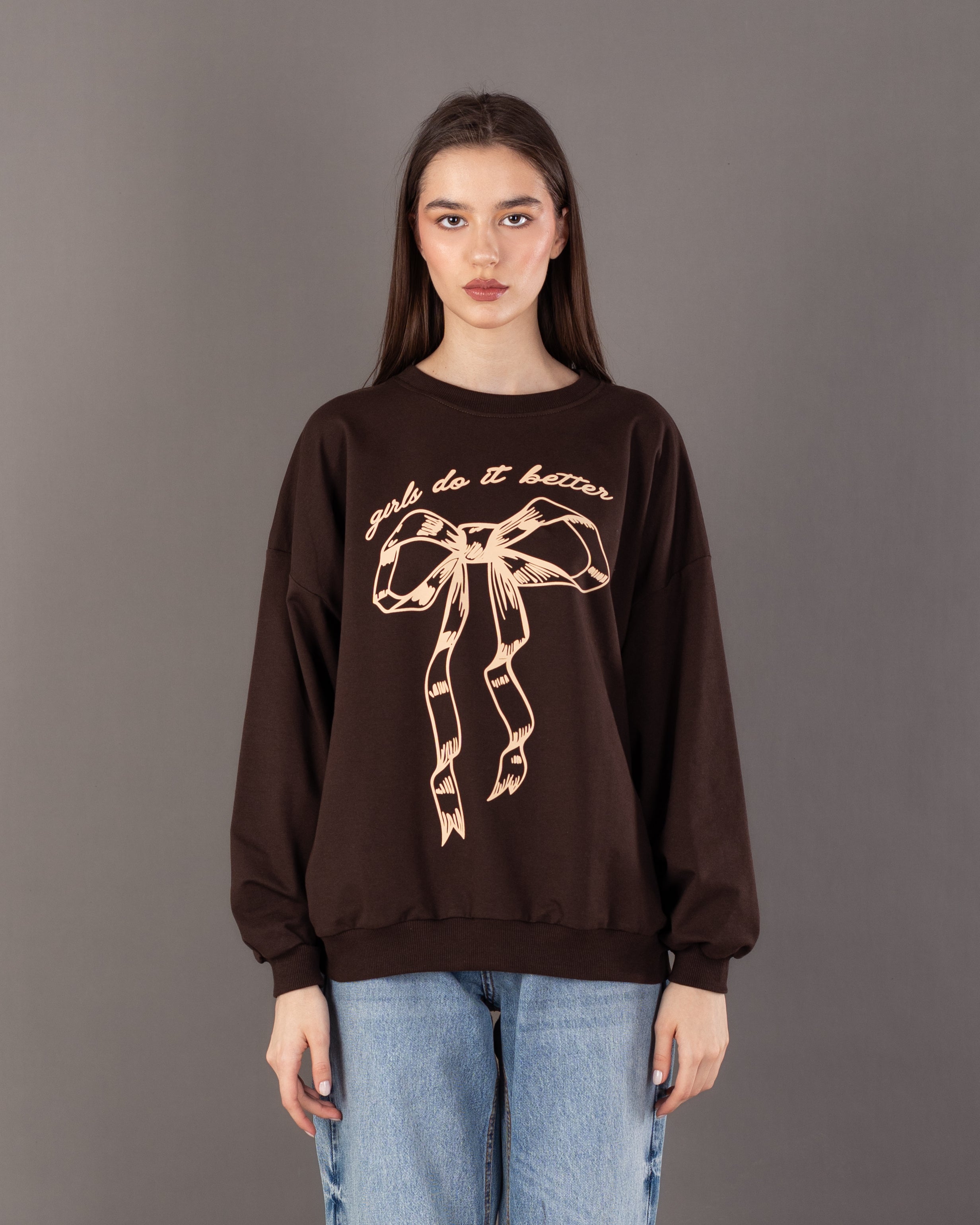 Bow Print - Sweatshirt