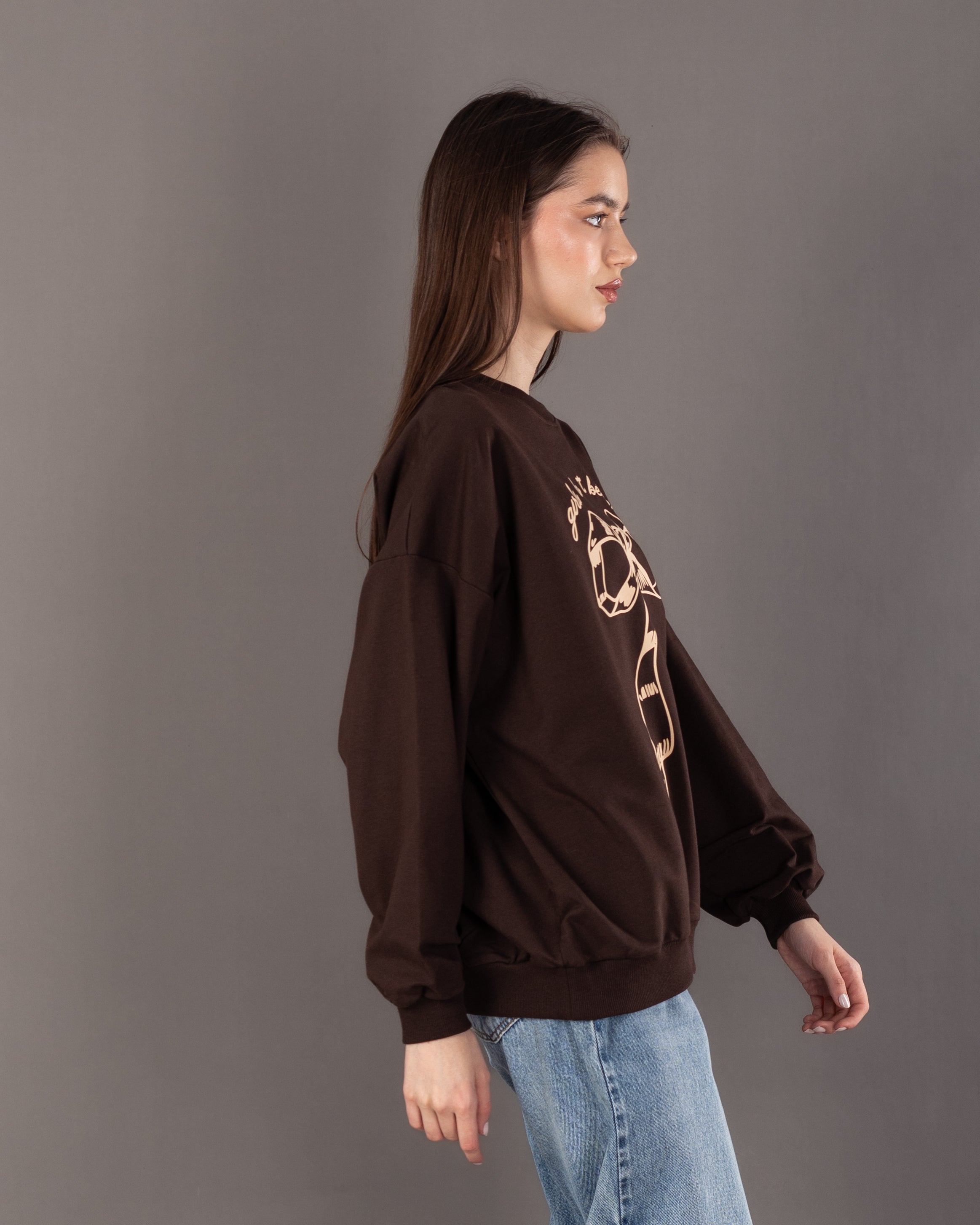 Bow Print - Sweatshirt