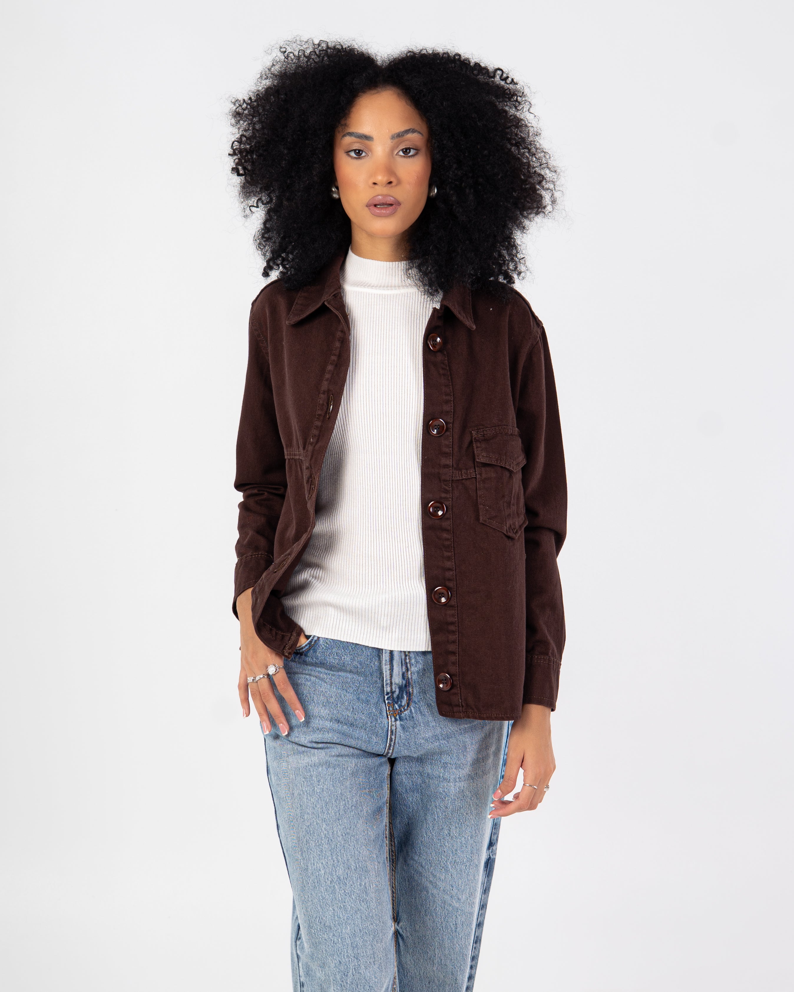 Gabardine Jacket – Single Plain Pocket