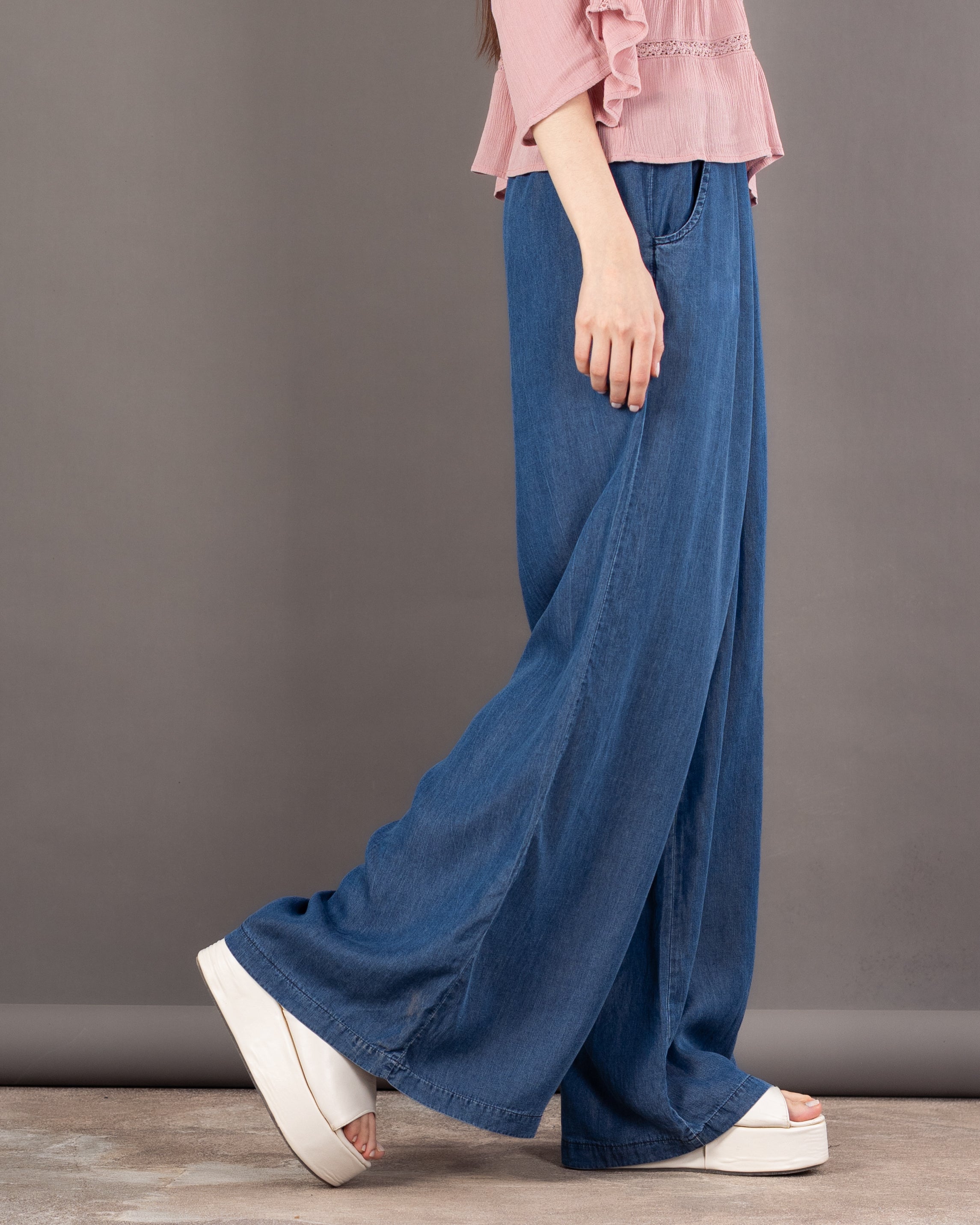 Relaxed (Wide Leg ) - Denim Trouser