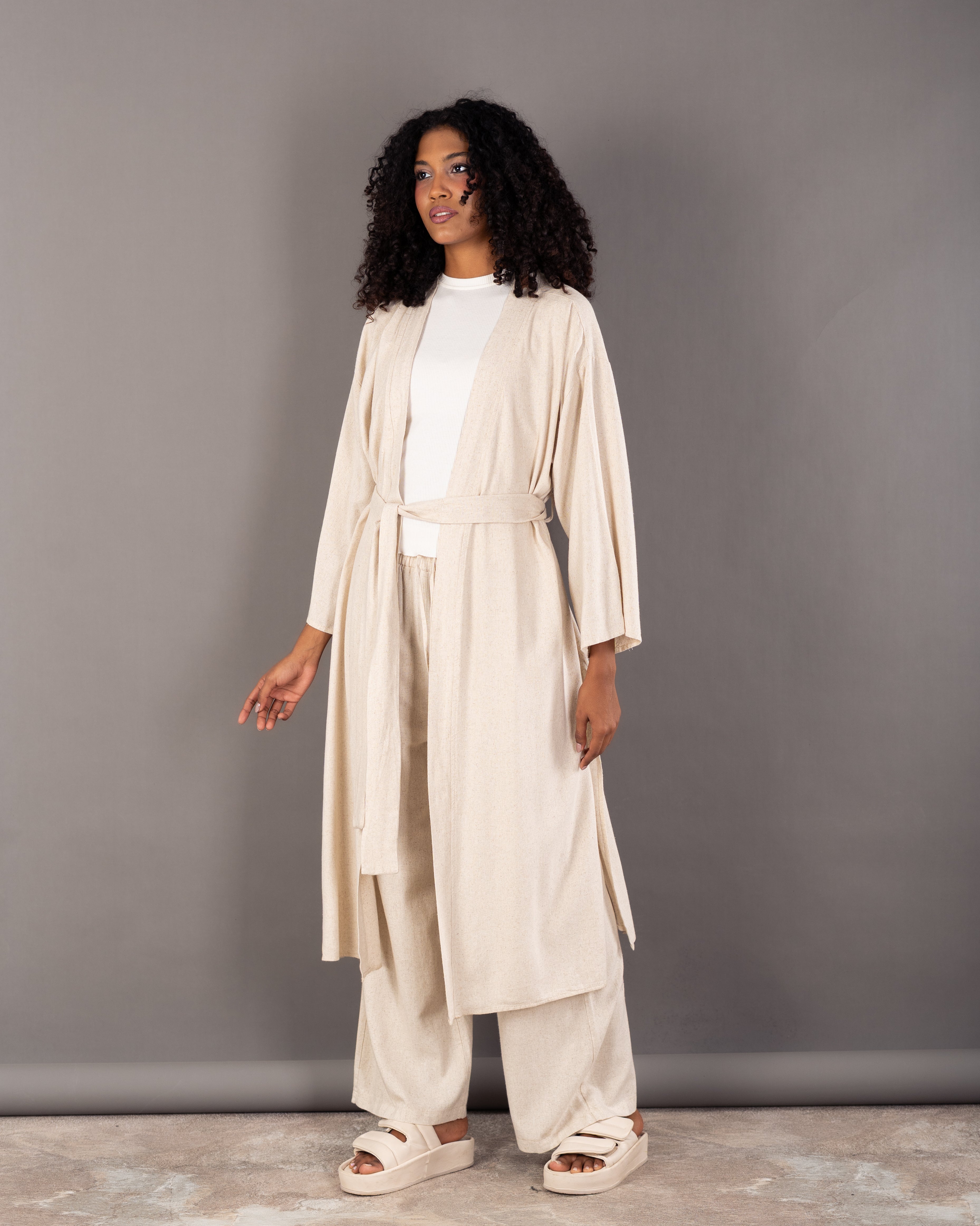 Plain Kimono - With Belt