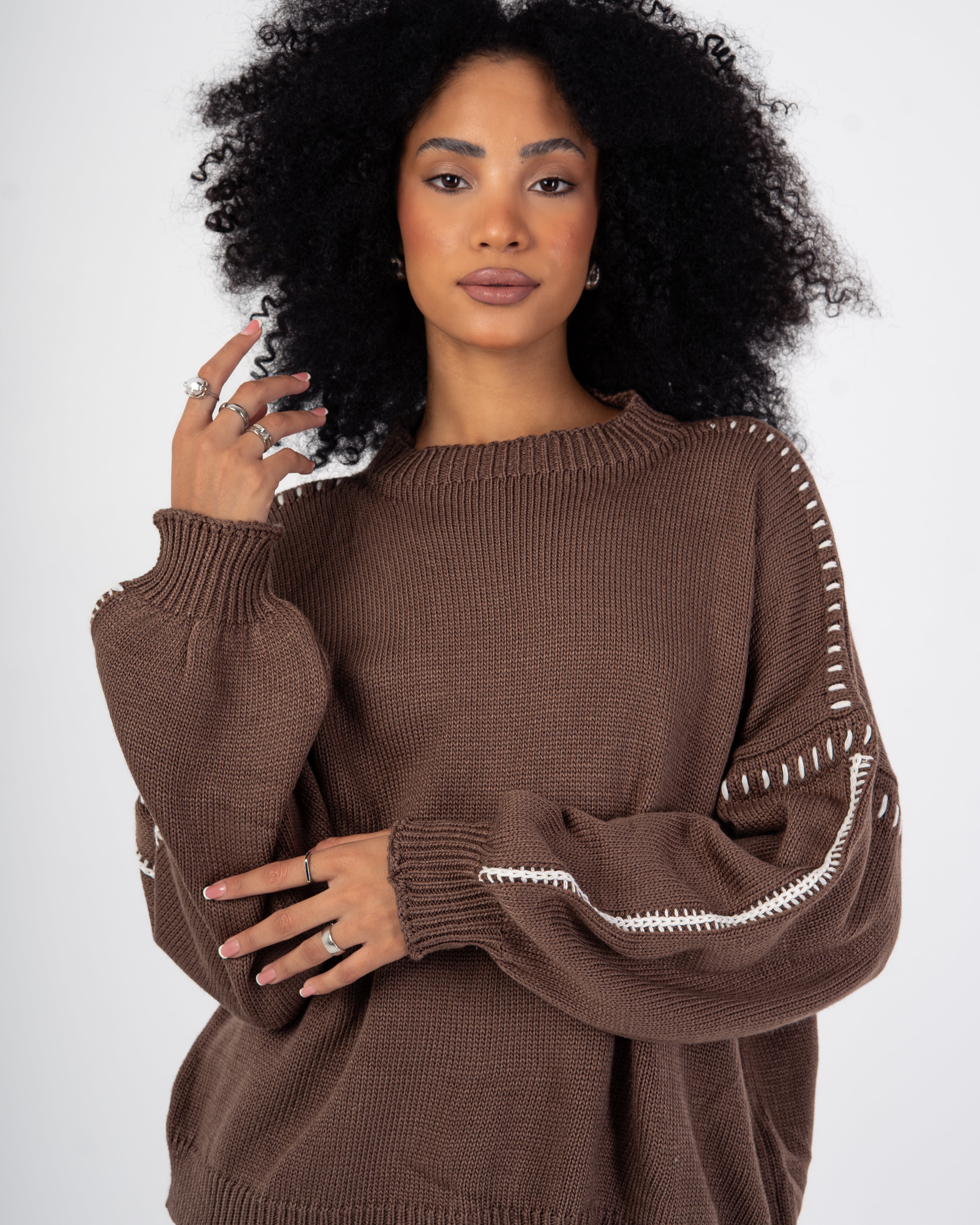 Knitwear Pullover – Embroidered (Shoulders-Sleeves)