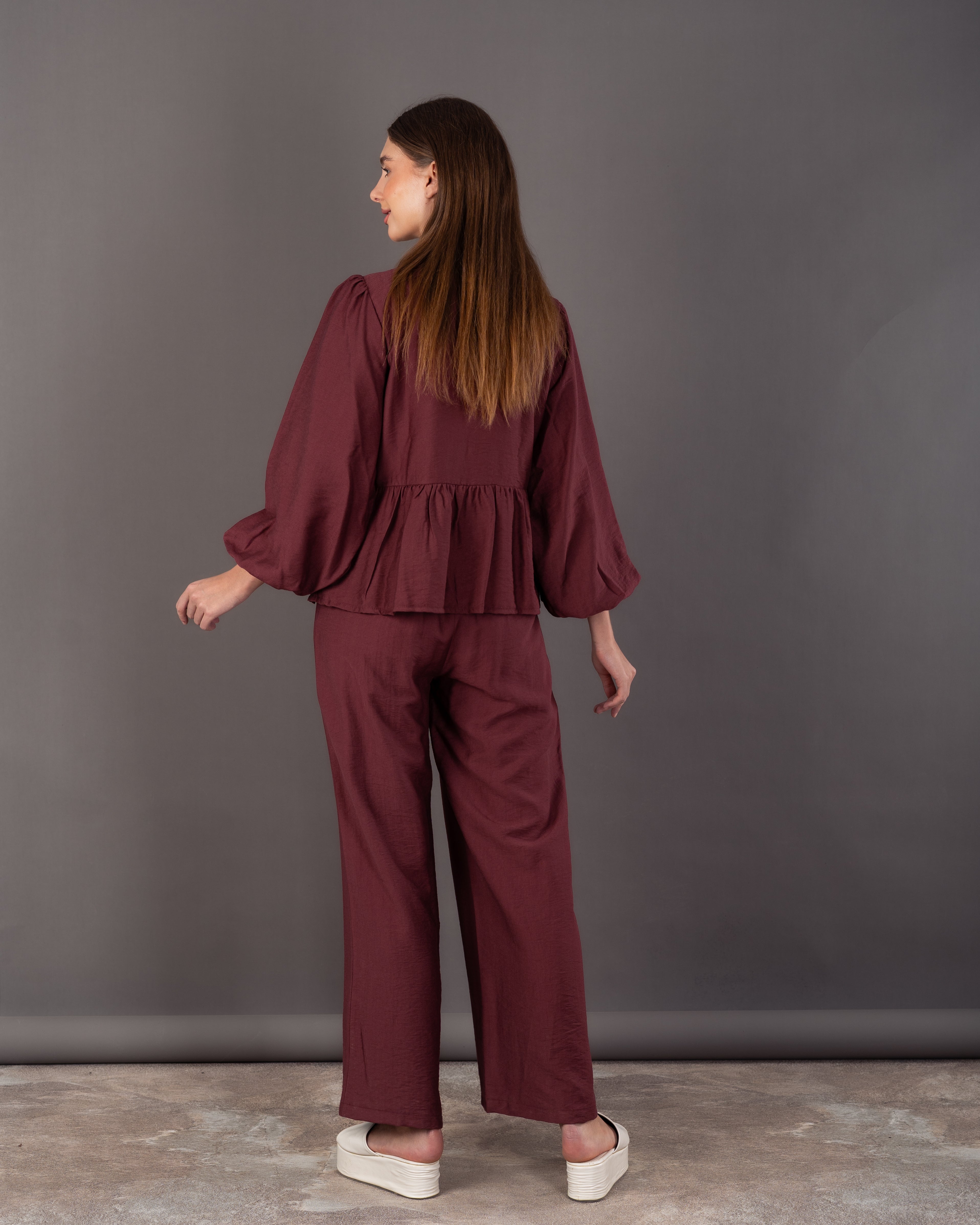 Wide Blouse - With Front Tie