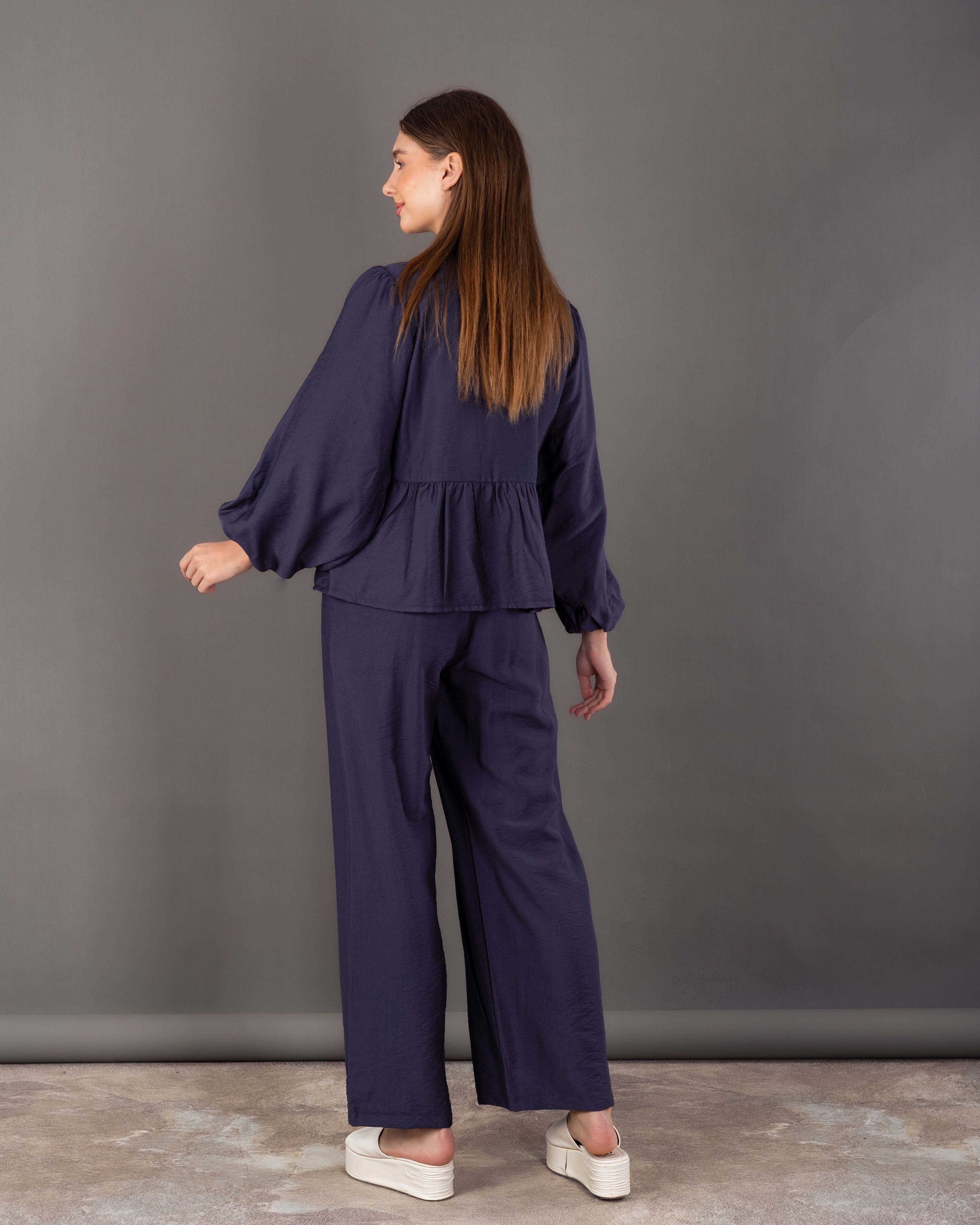 Wide Blouse - With Front Tie