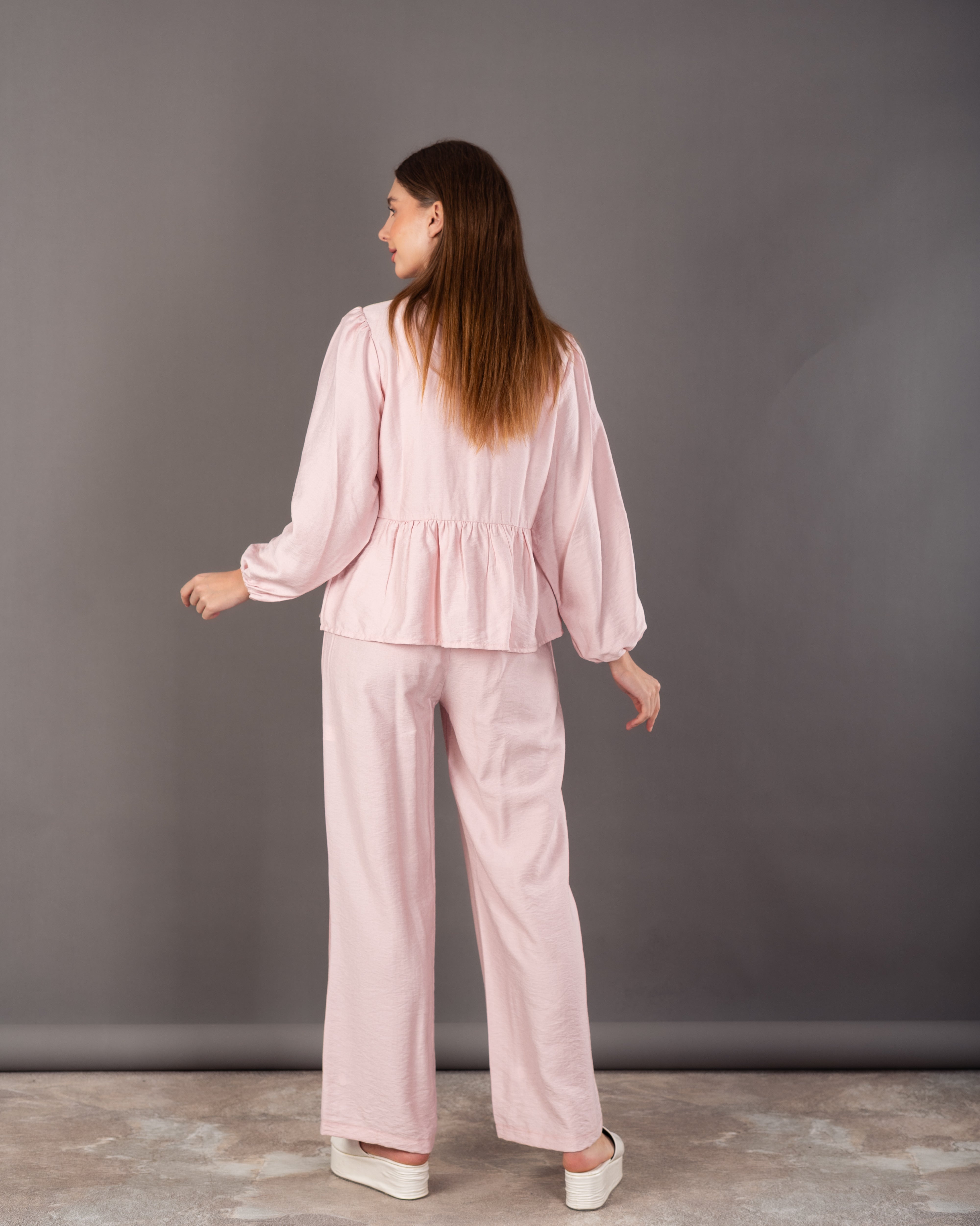 Wide Blouse - With Front Tie