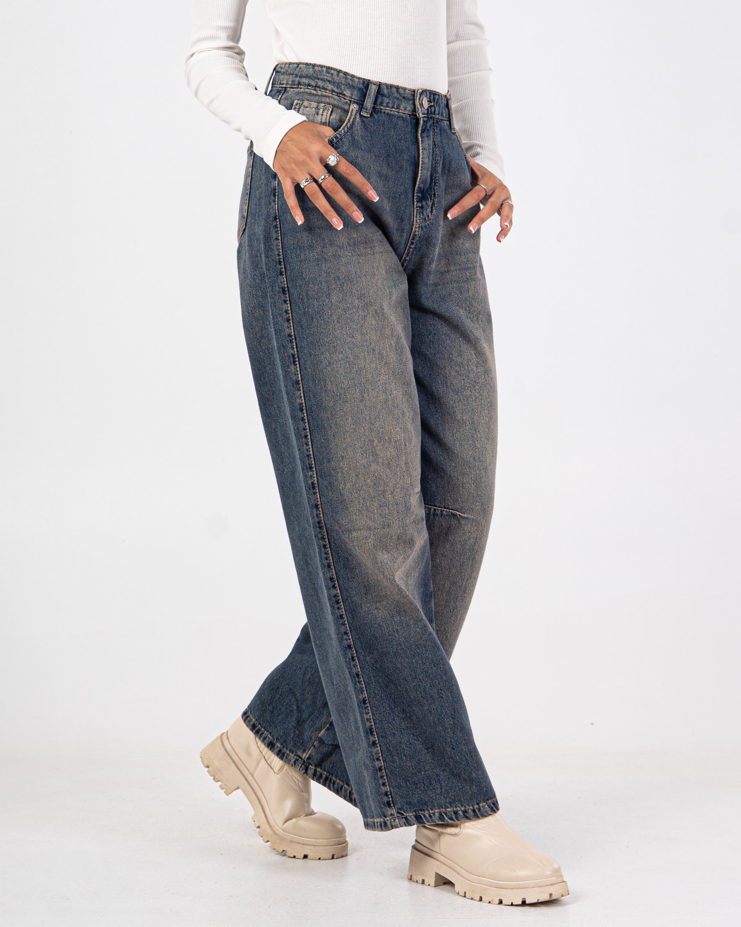 Loose Fit Denim Trouser
