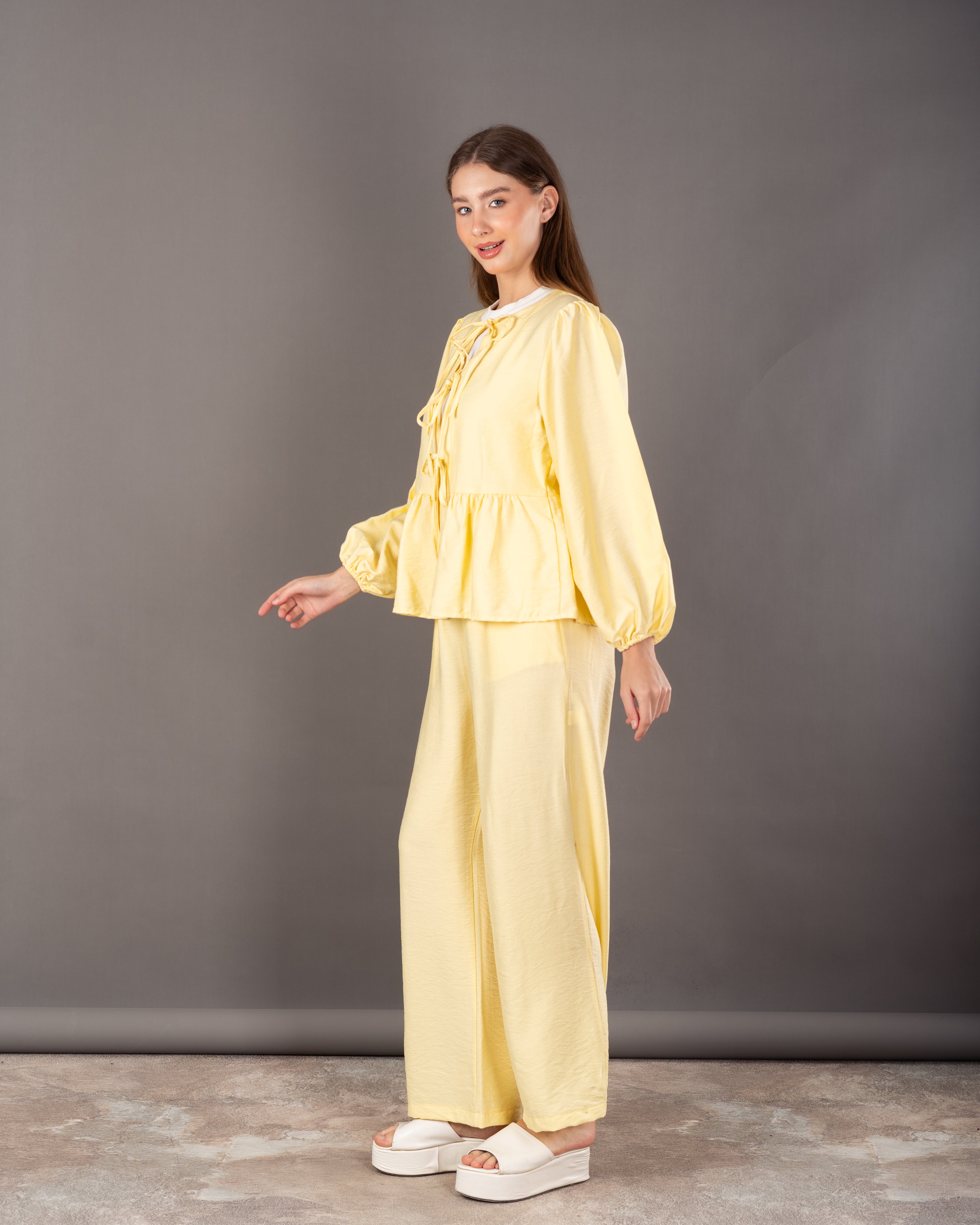 Wide Blouse - With Front Tie