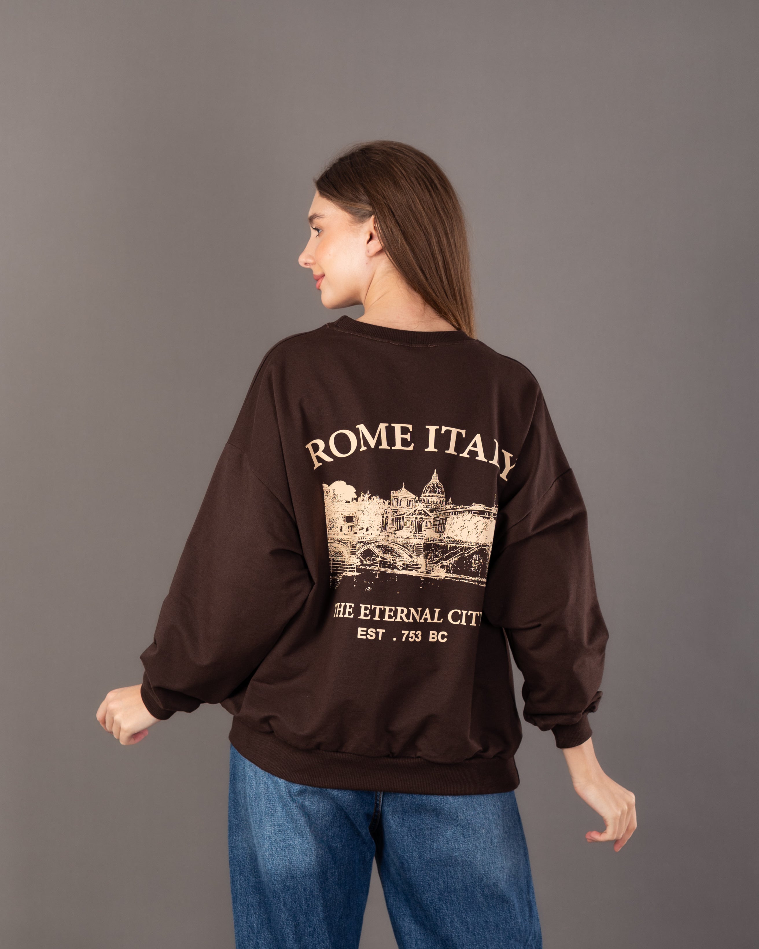 City Back Print Sweatshirt
