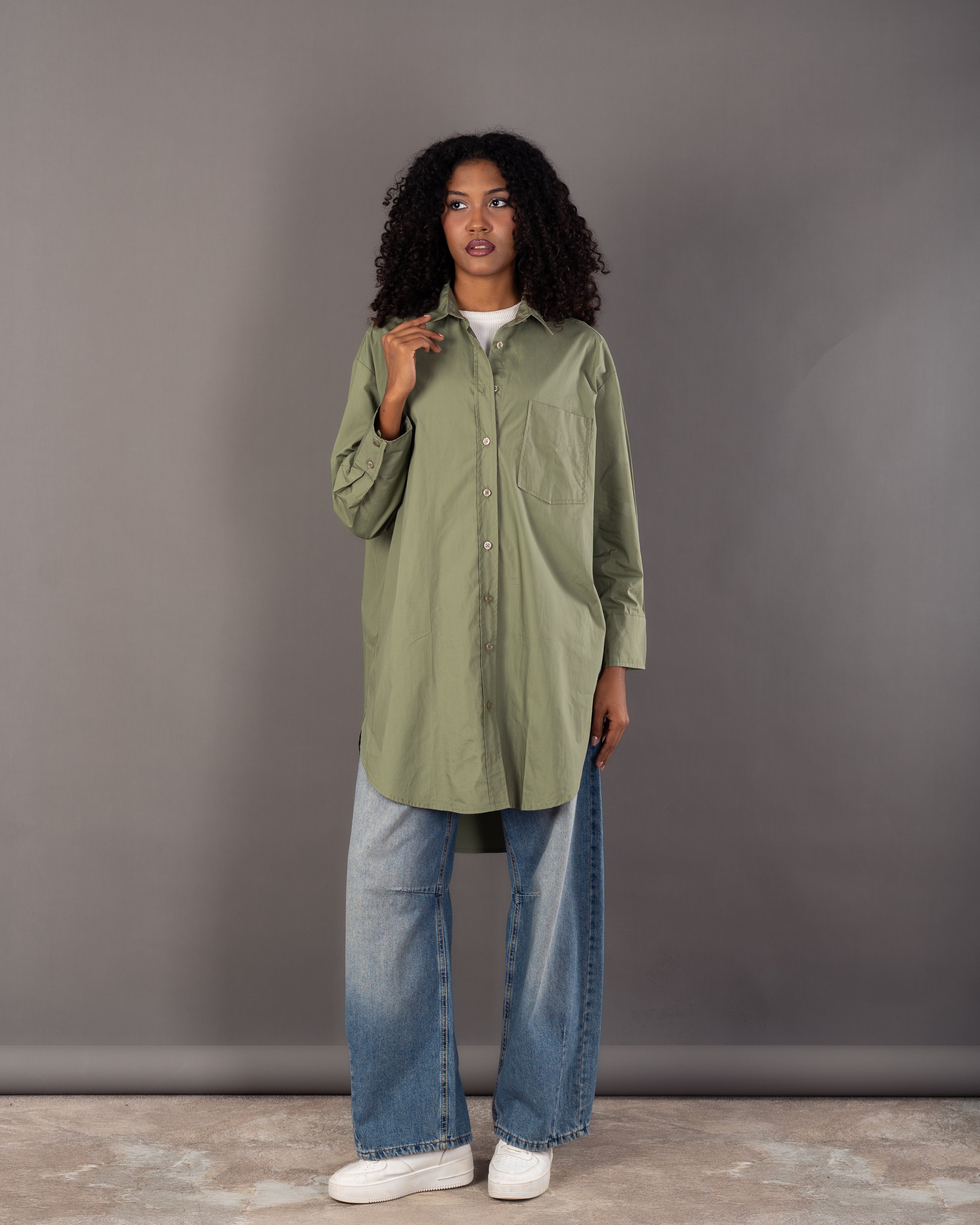 Colored Long - Plain Shirt