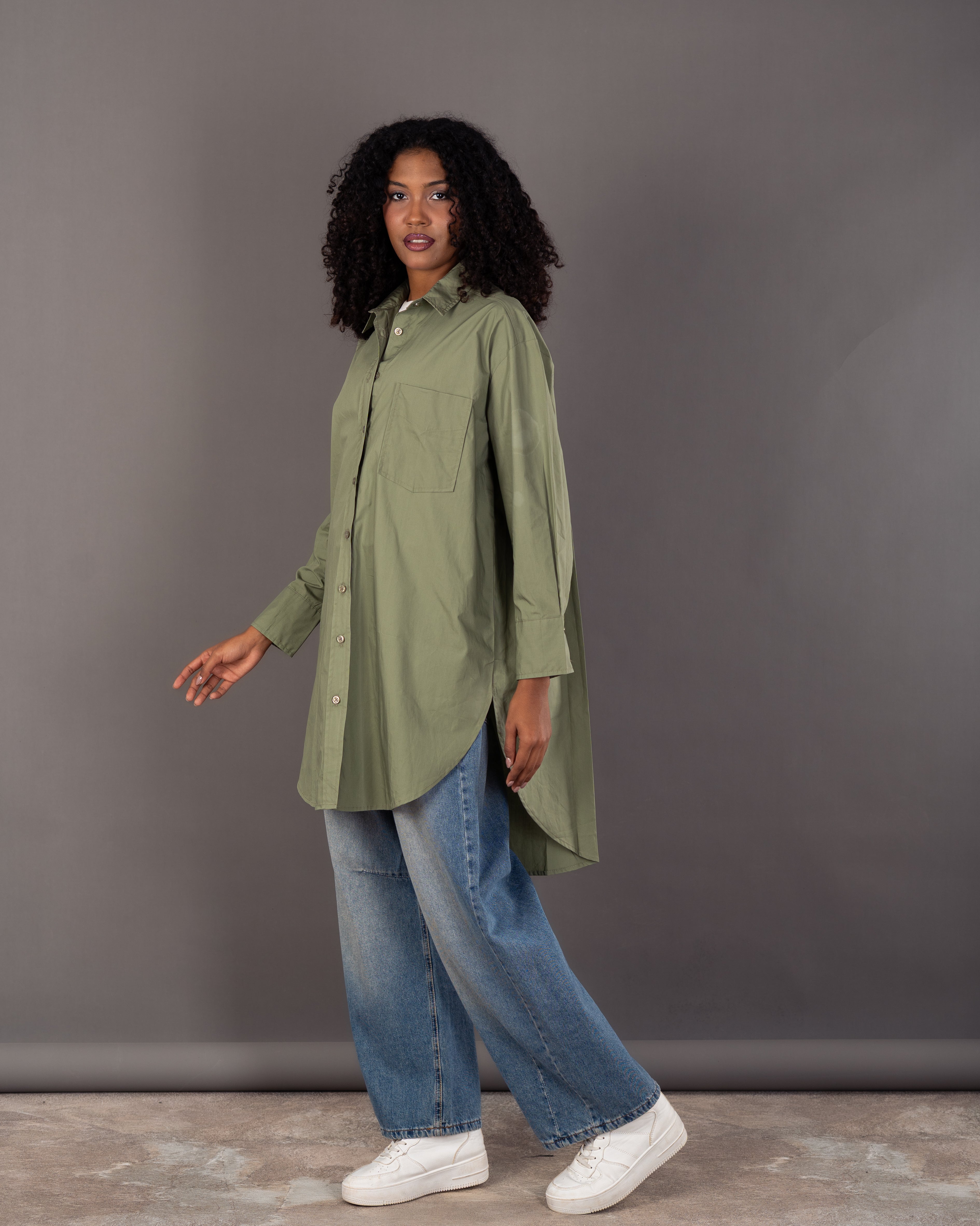 Colored Long - Plain Shirt