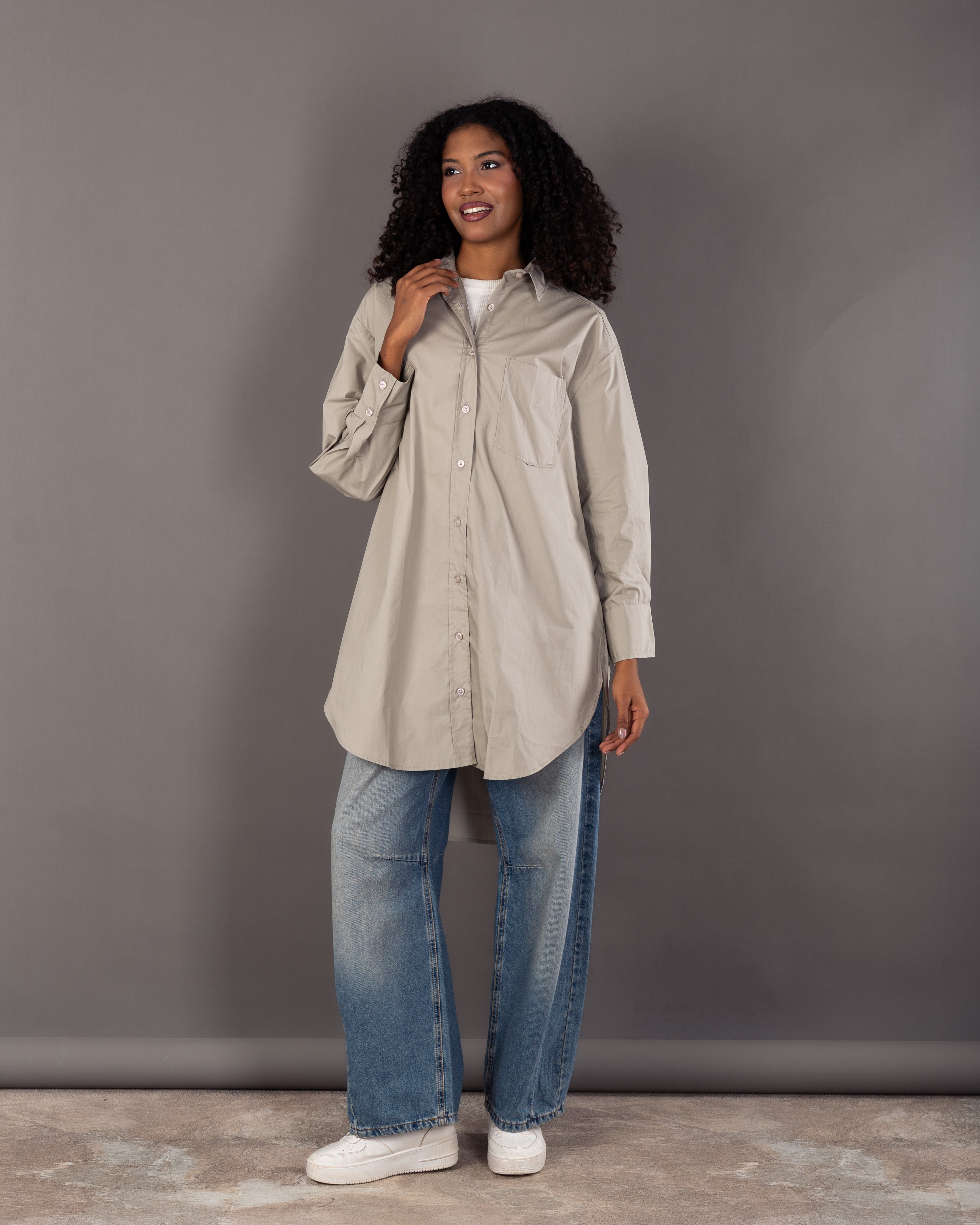 Colored Long - Plain Shirt