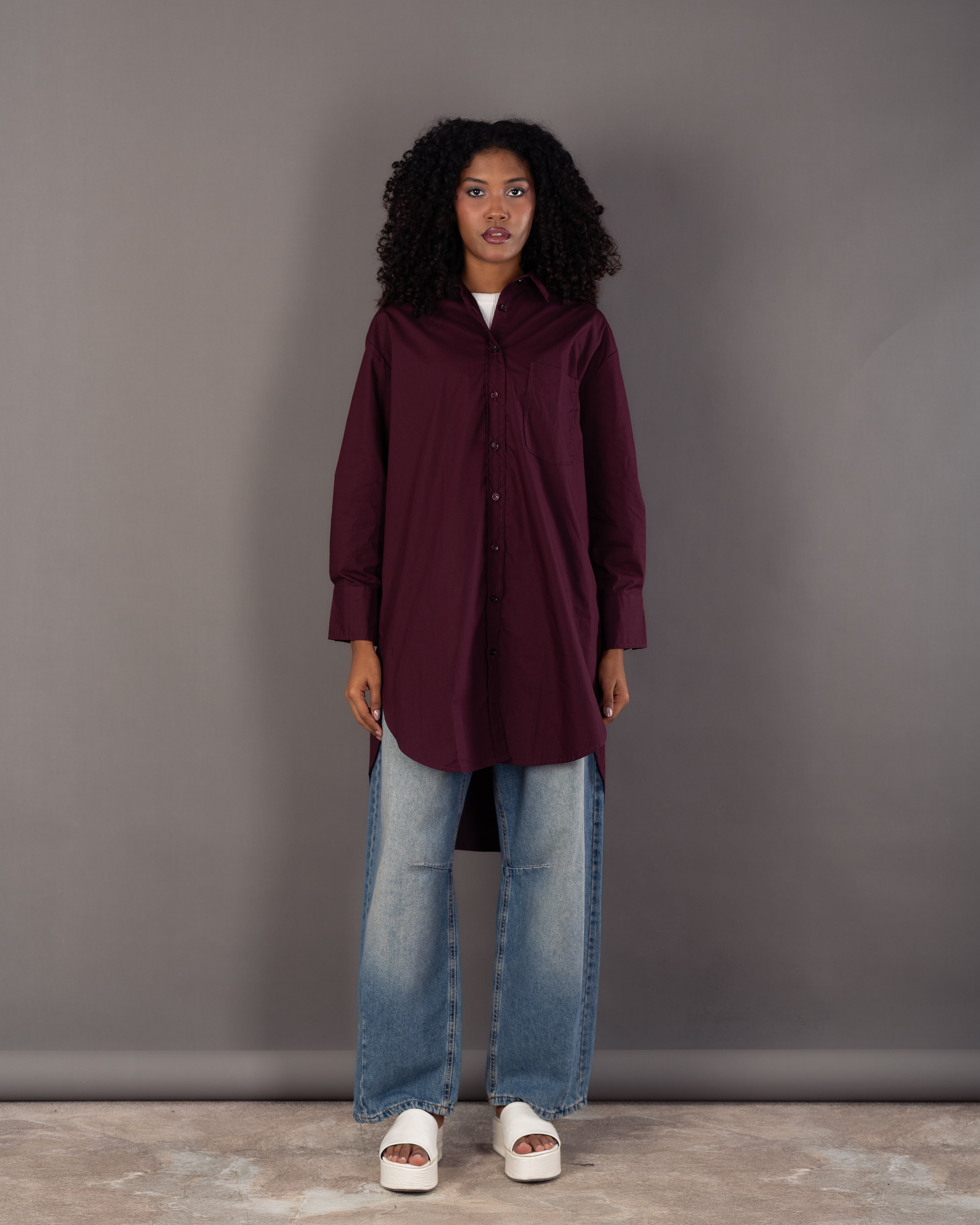 Colored Long - Plain Shirt