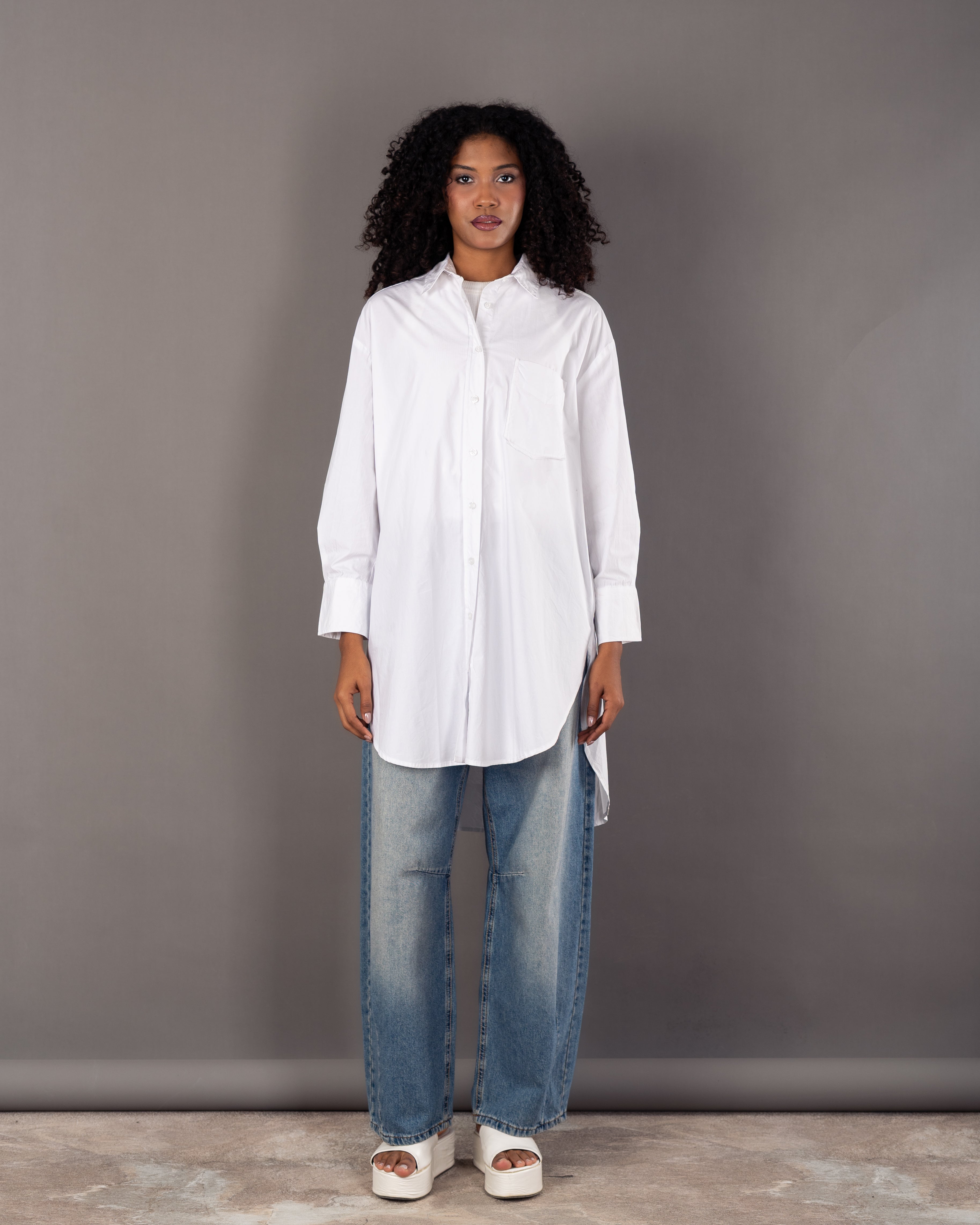 Colored Long - Plain Shirt