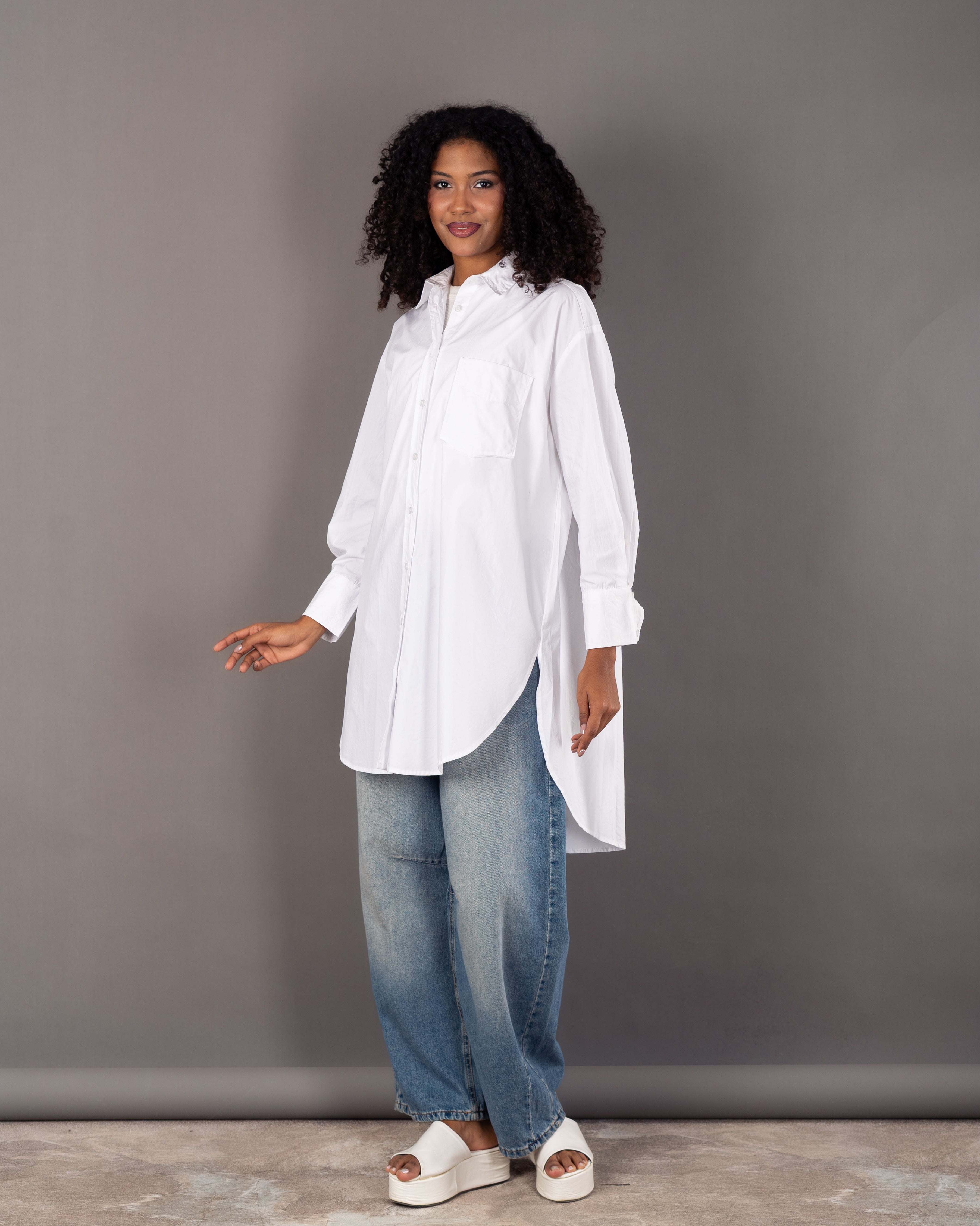 Colored Long - Plain Shirt