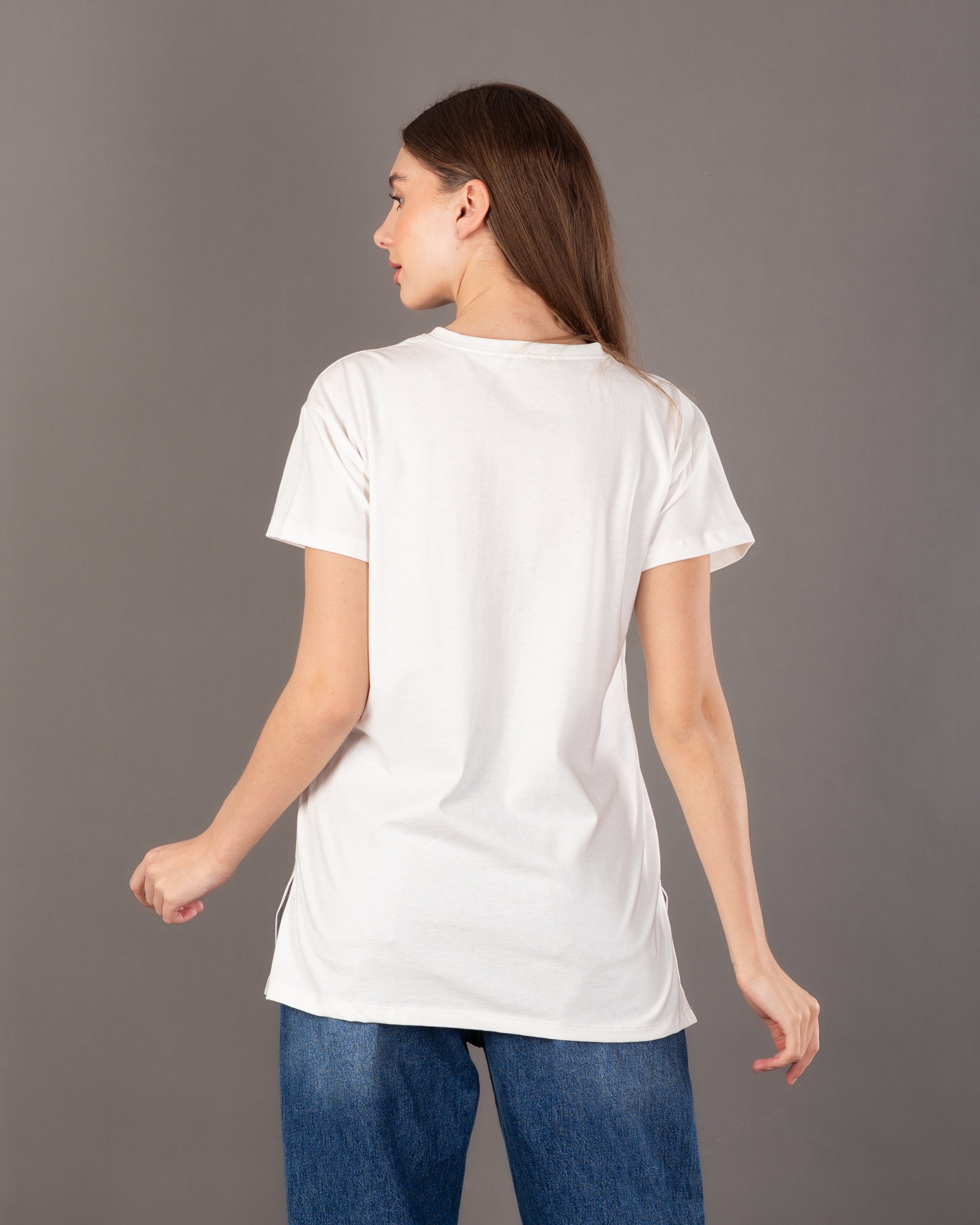 Small Heart Print T-Shirt