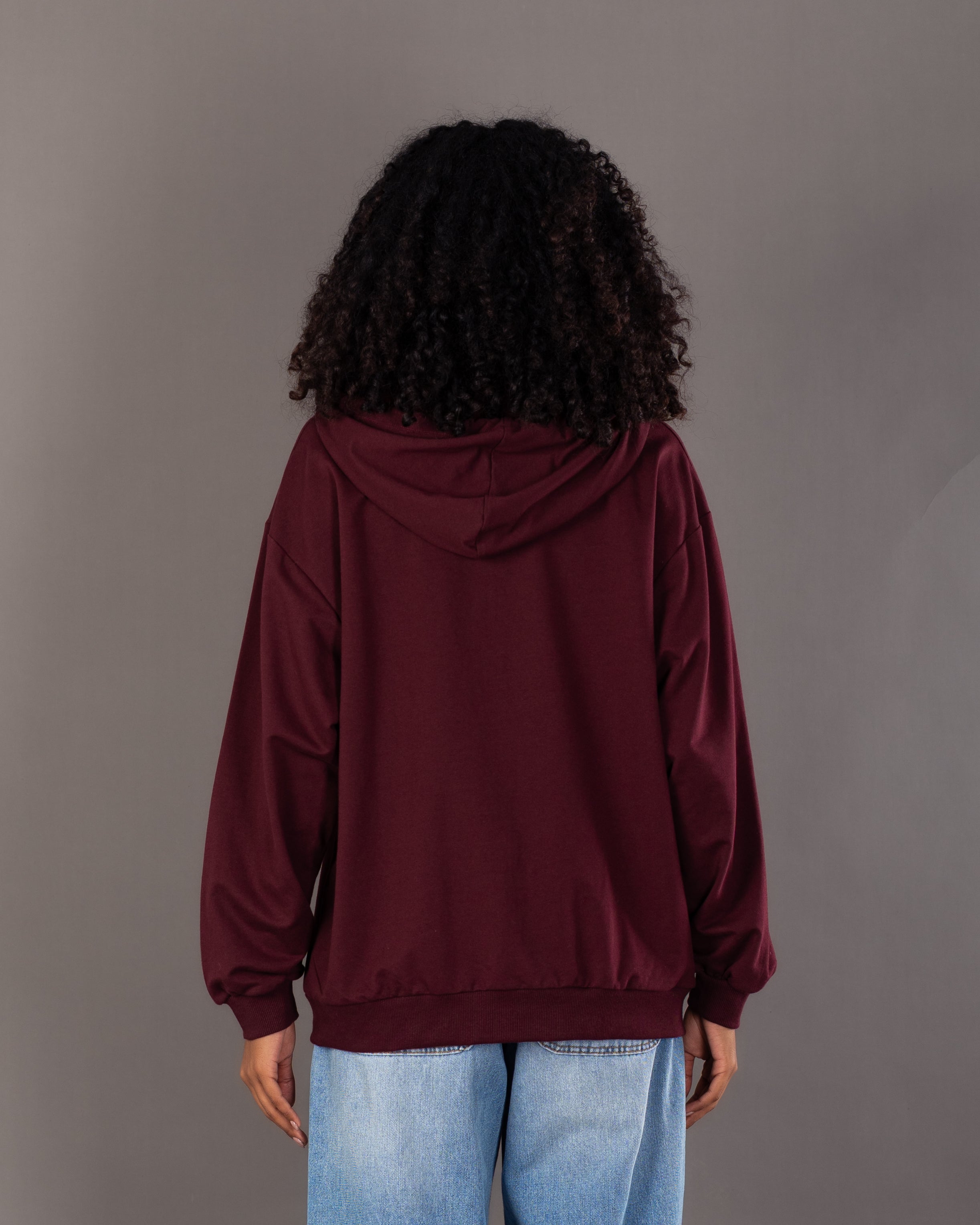 Plain Zip Up - Sweatshirt