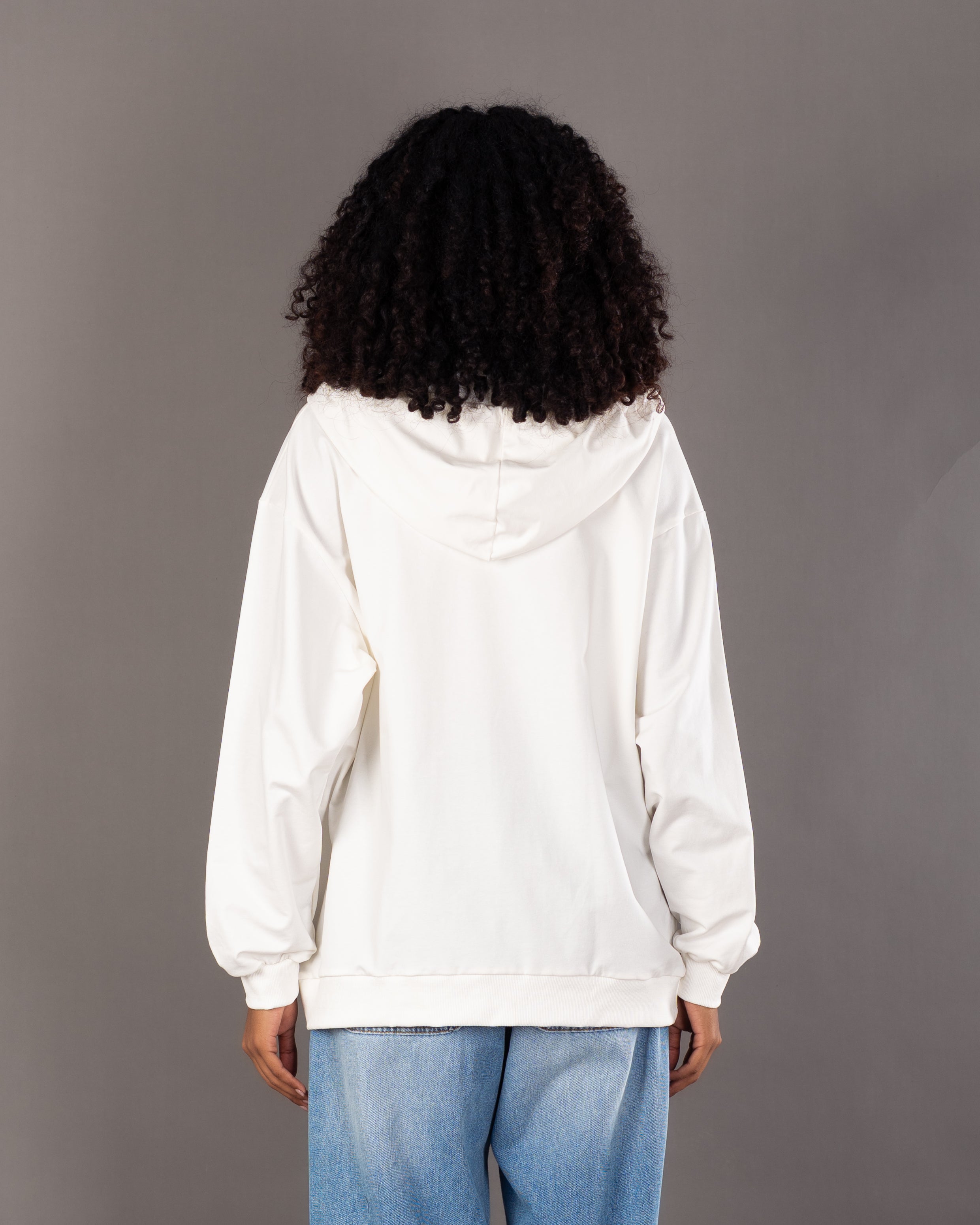 Plain Zip Up - Sweatshirt