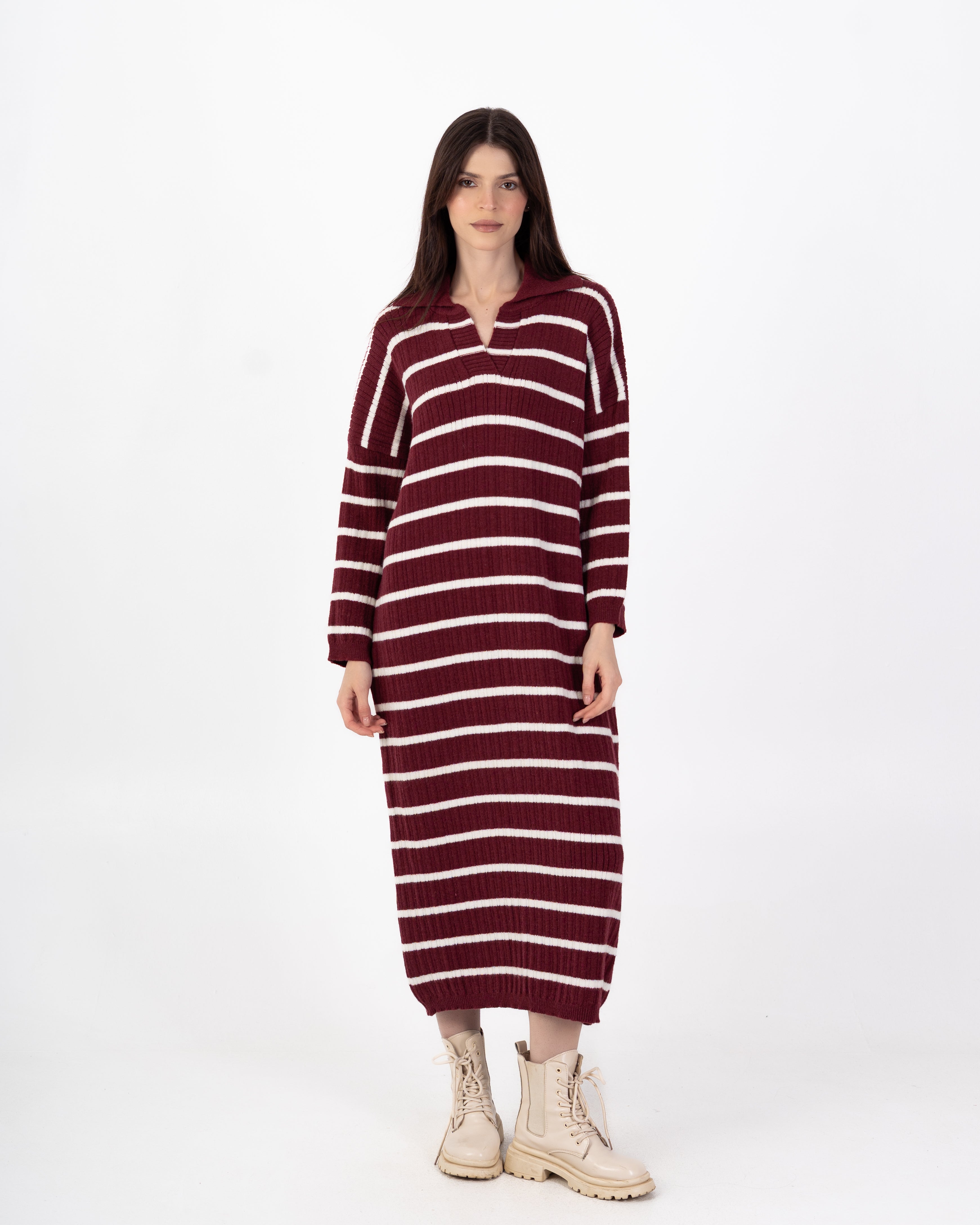 Knitwear Dress β Horizontal Stripes