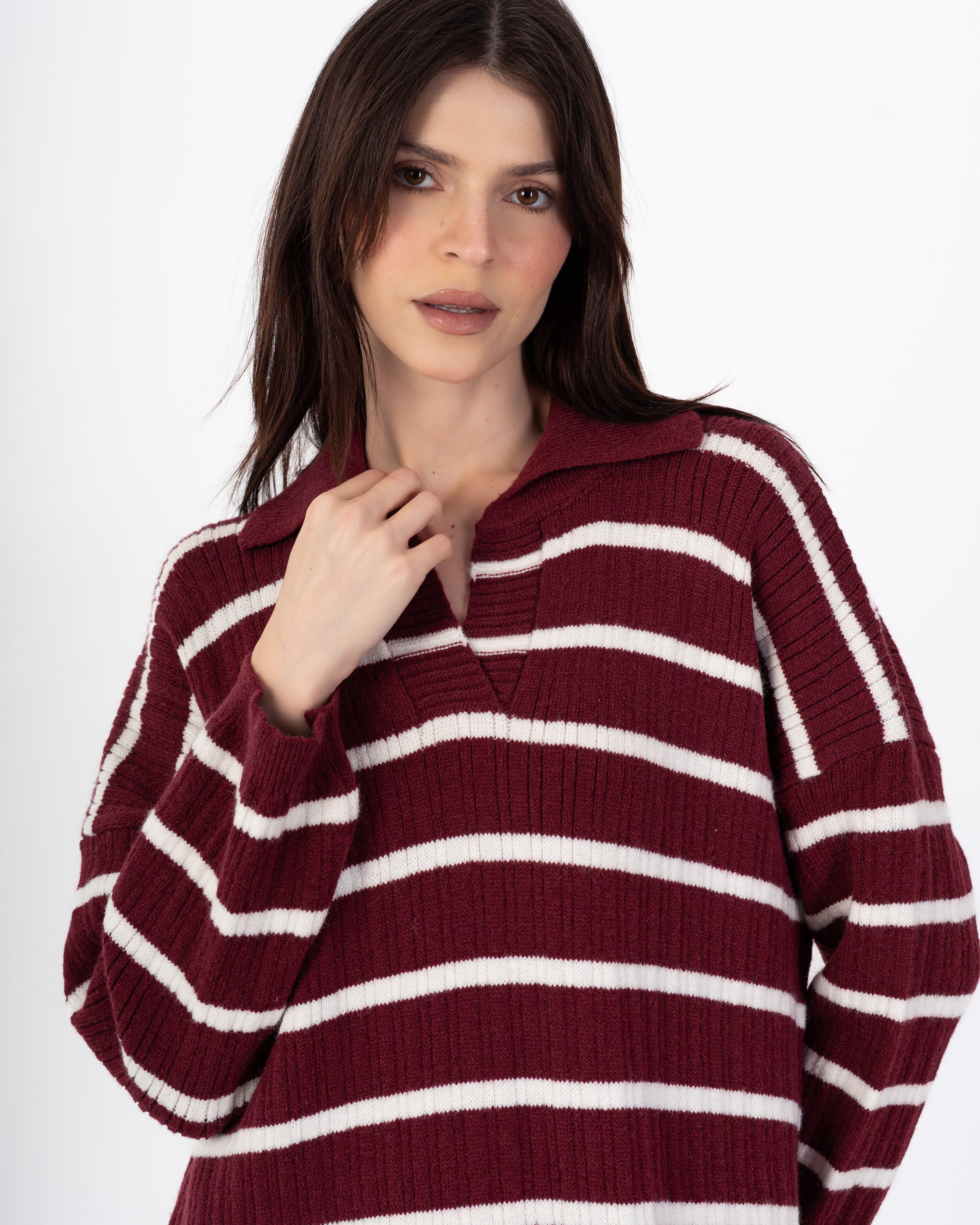 Knitwear Dress β Horizontal Stripes