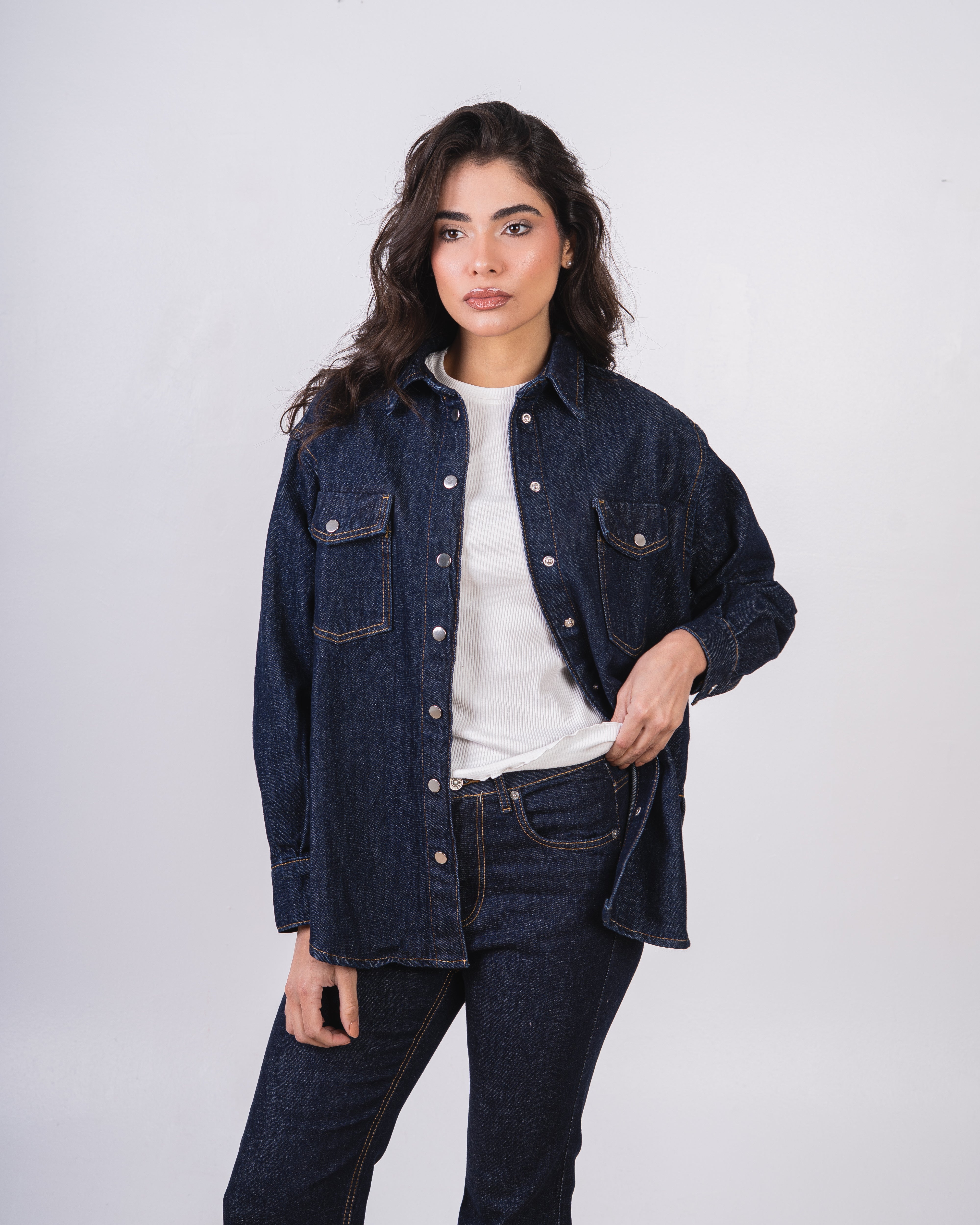 Denim Jacket – Capsule Buttons (Small Pocket)
