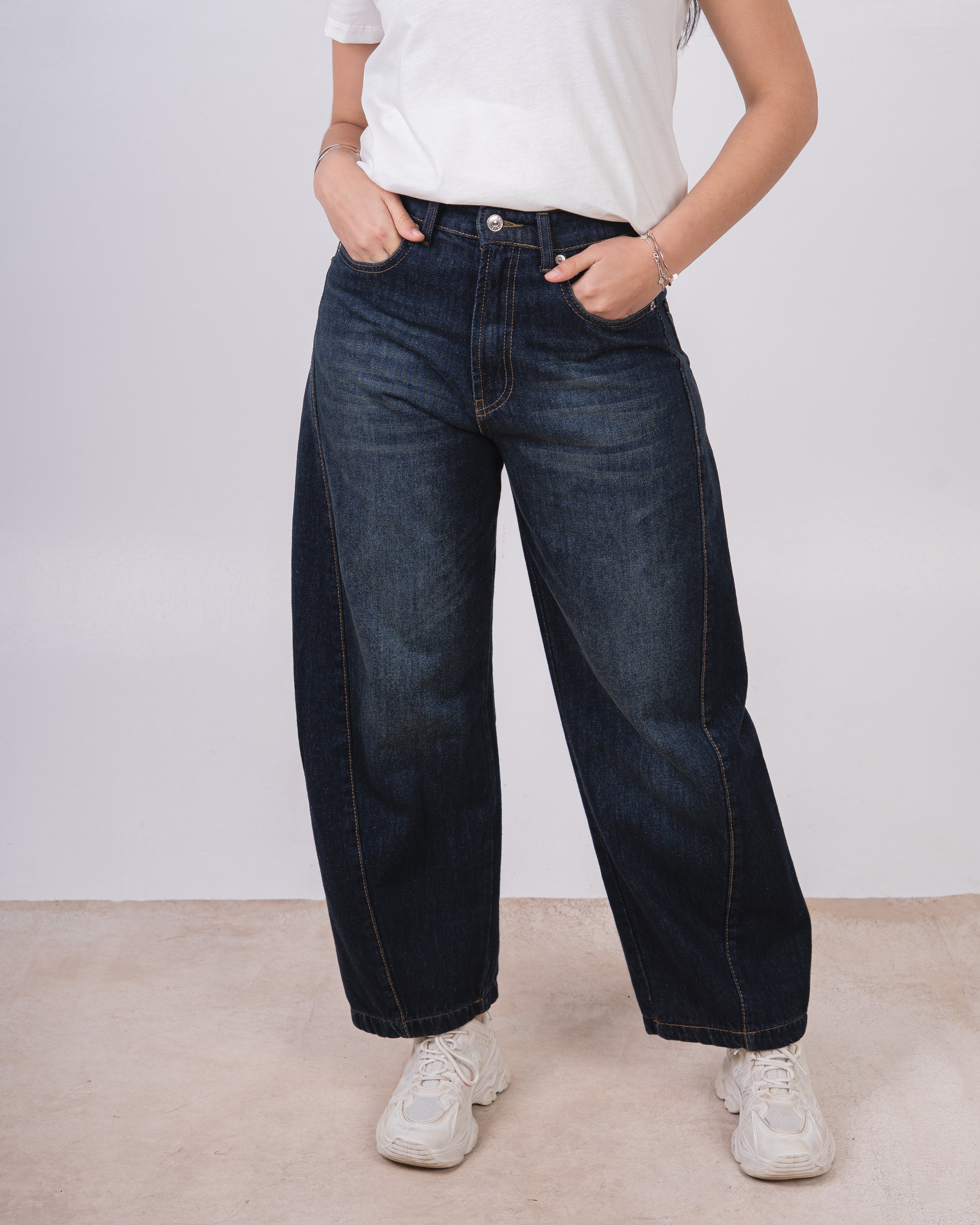 Balloon Denim Trouser - Relaxed Statement Fit