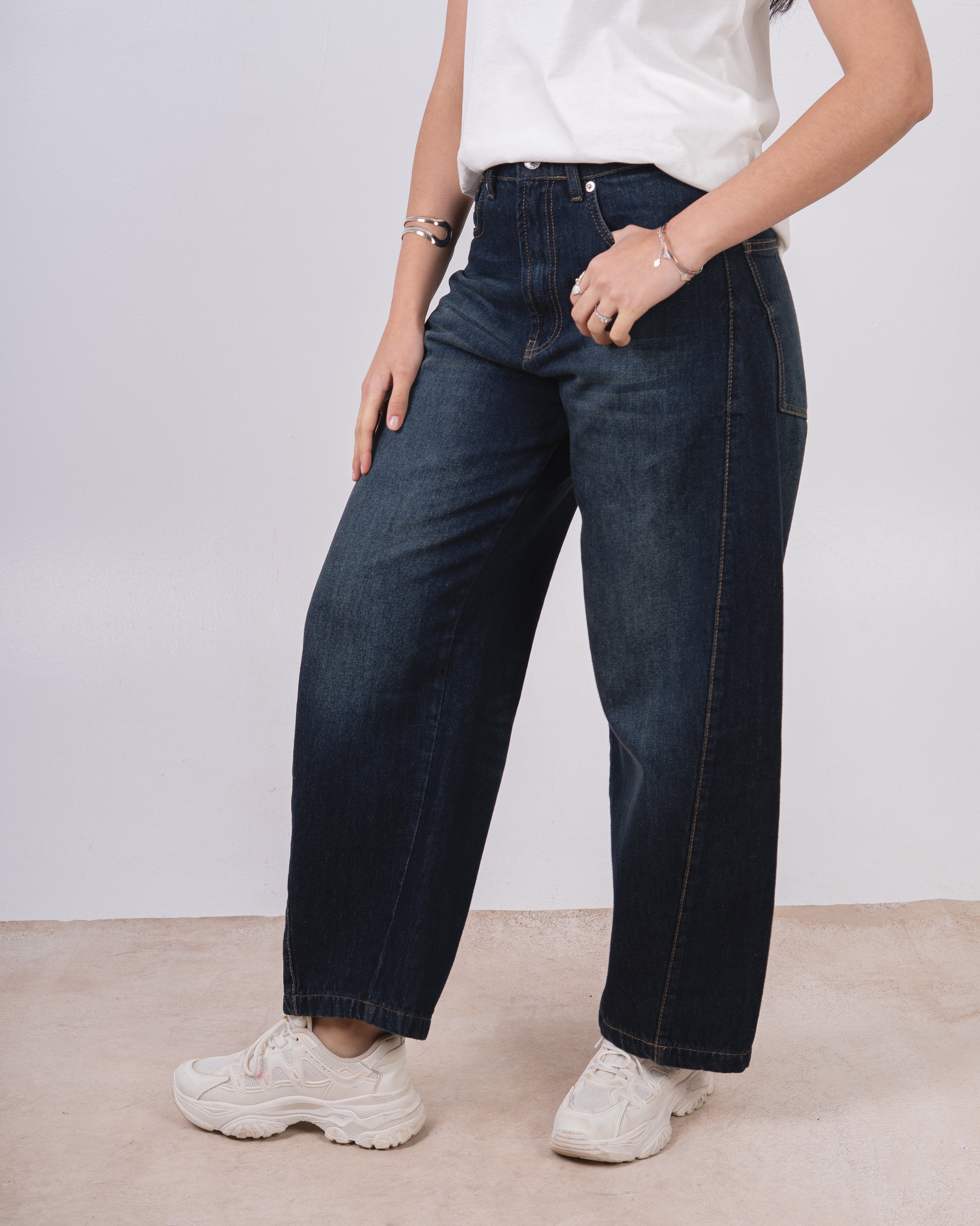 Balloon Denim Trouser - Relaxed Statement Fit