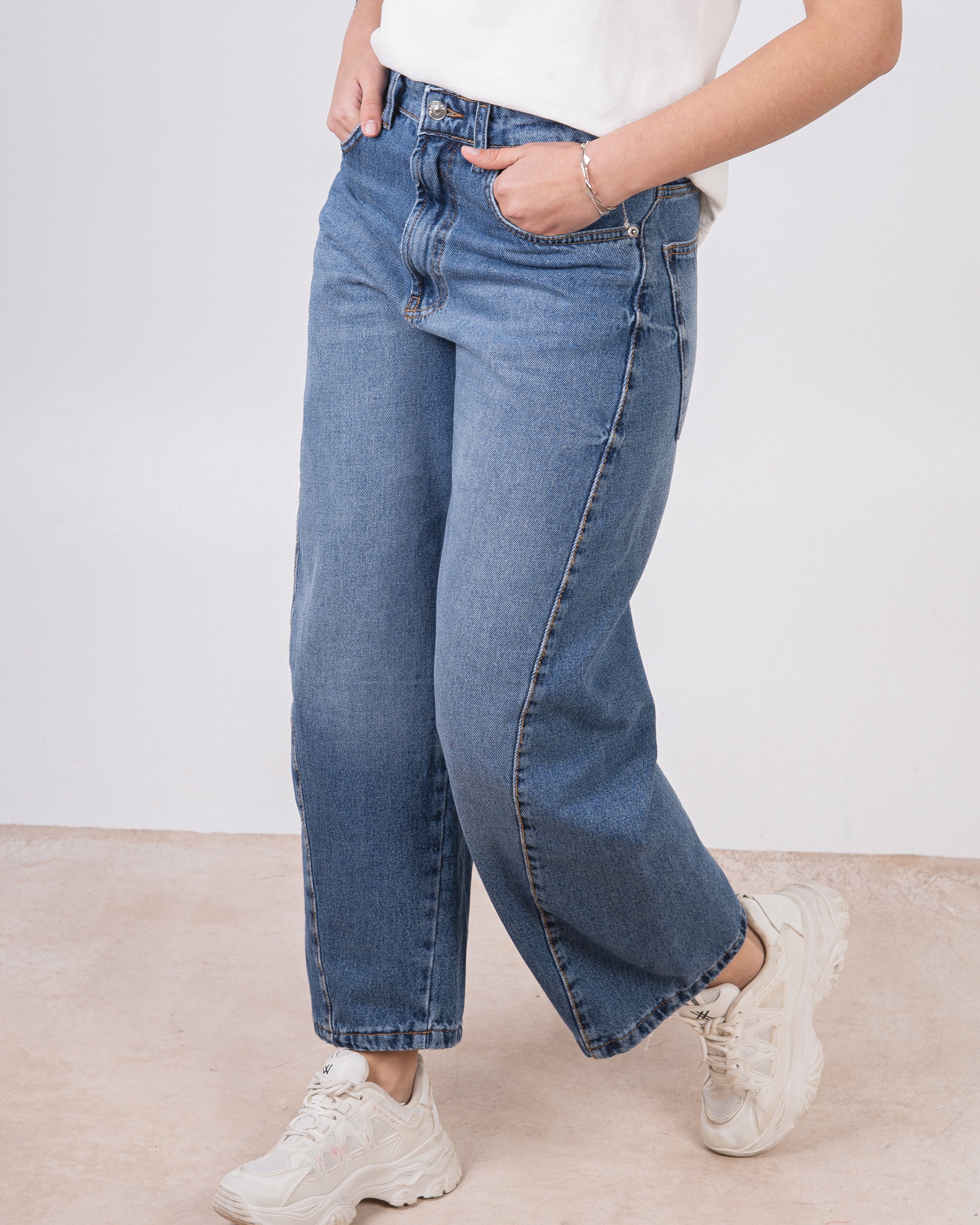 Denim Trouser - With Side Trim