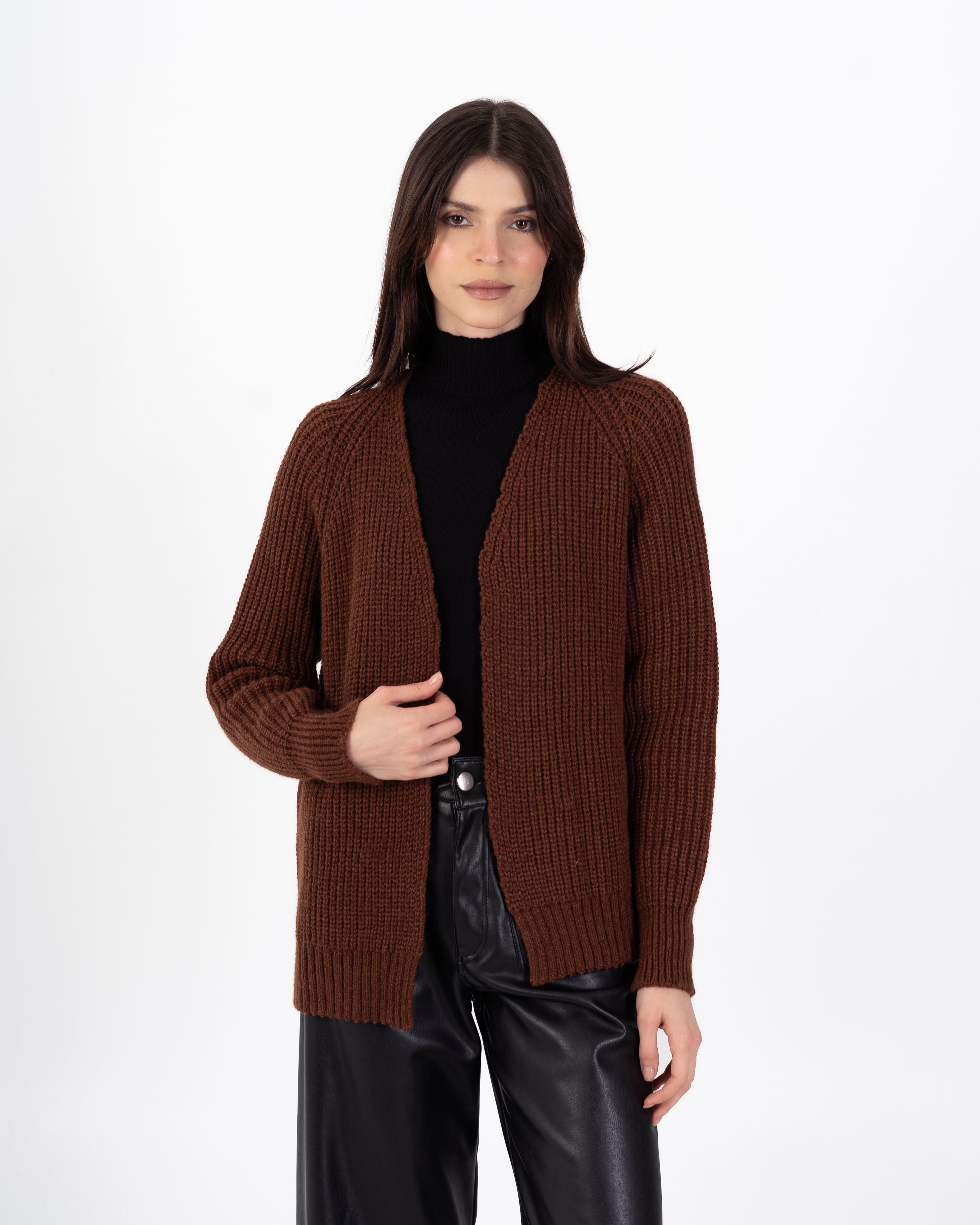 Knitwear Cardigan β Plain Open