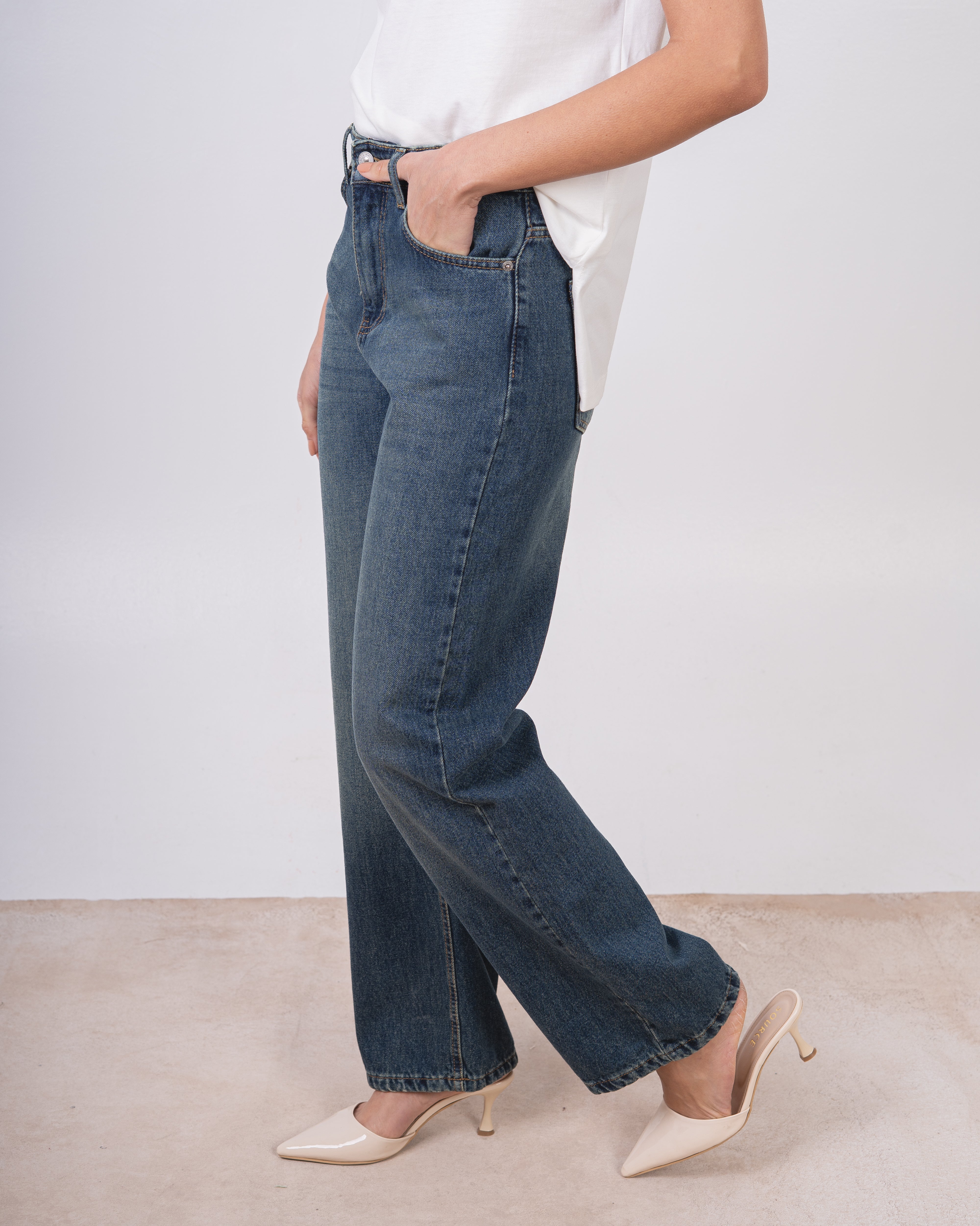 Straight Fit - Denim Trouser