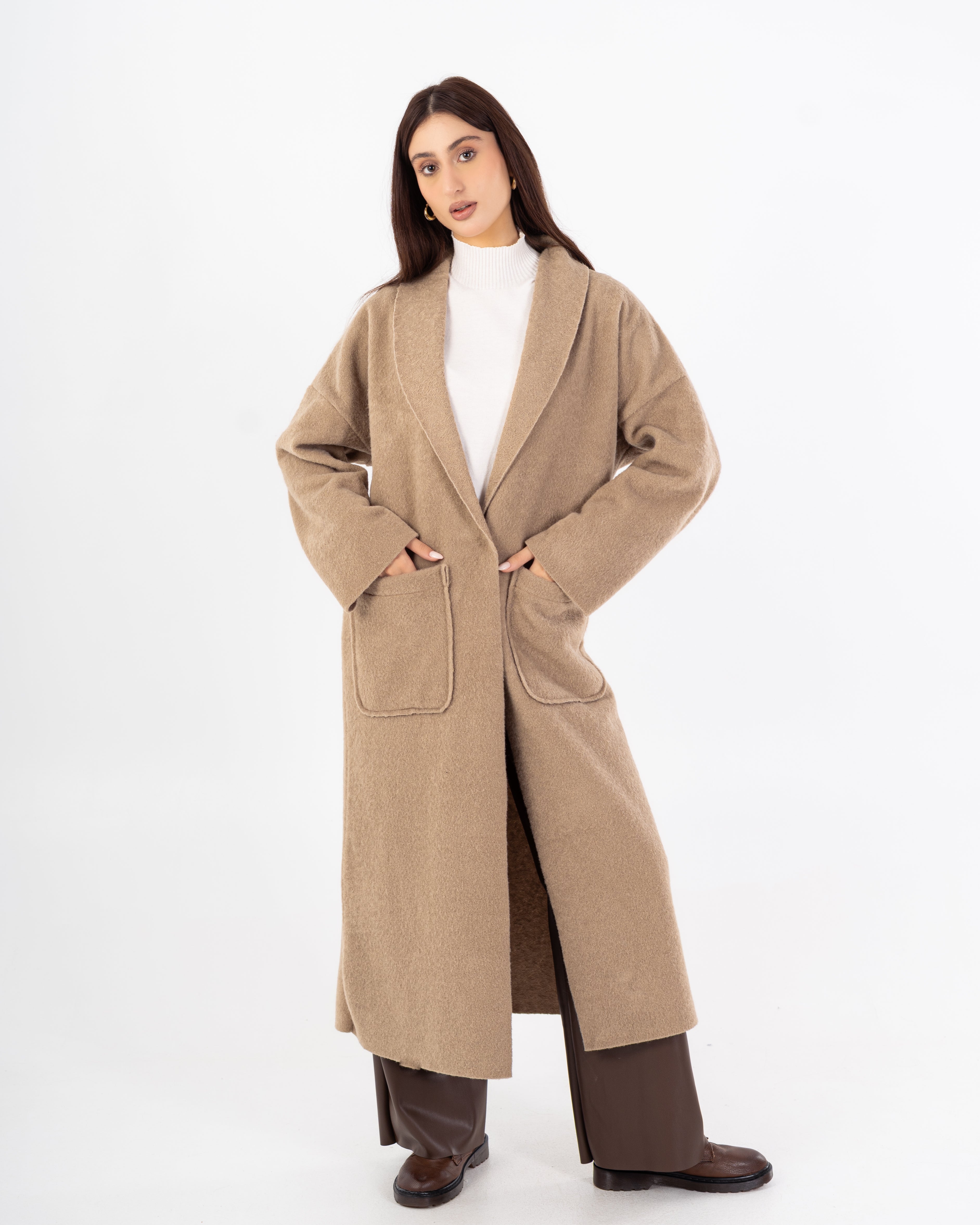 معطف ترنش – طويل (أزرار كبسولة مركزية)