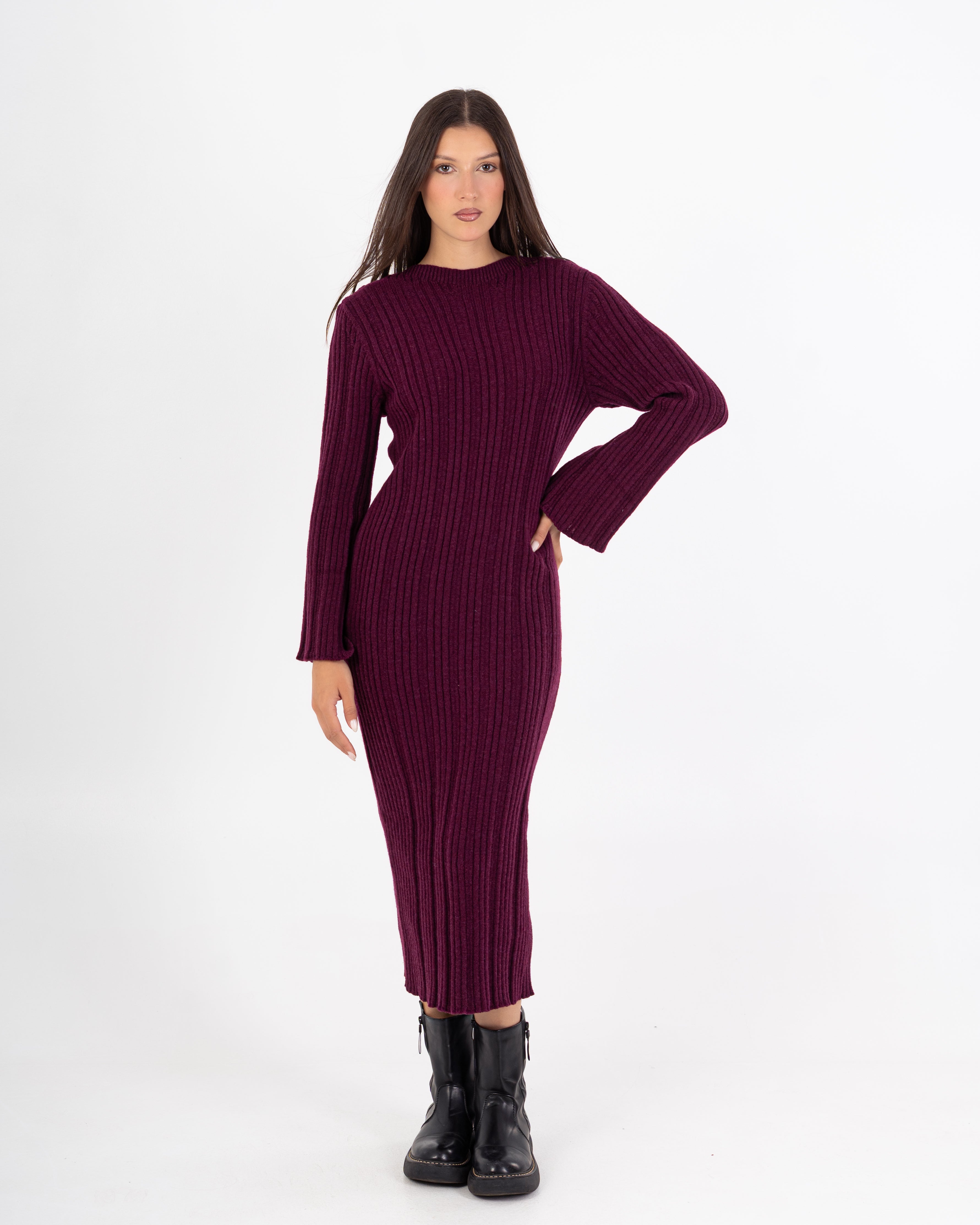 Knitwear Dress – Lightly Striped