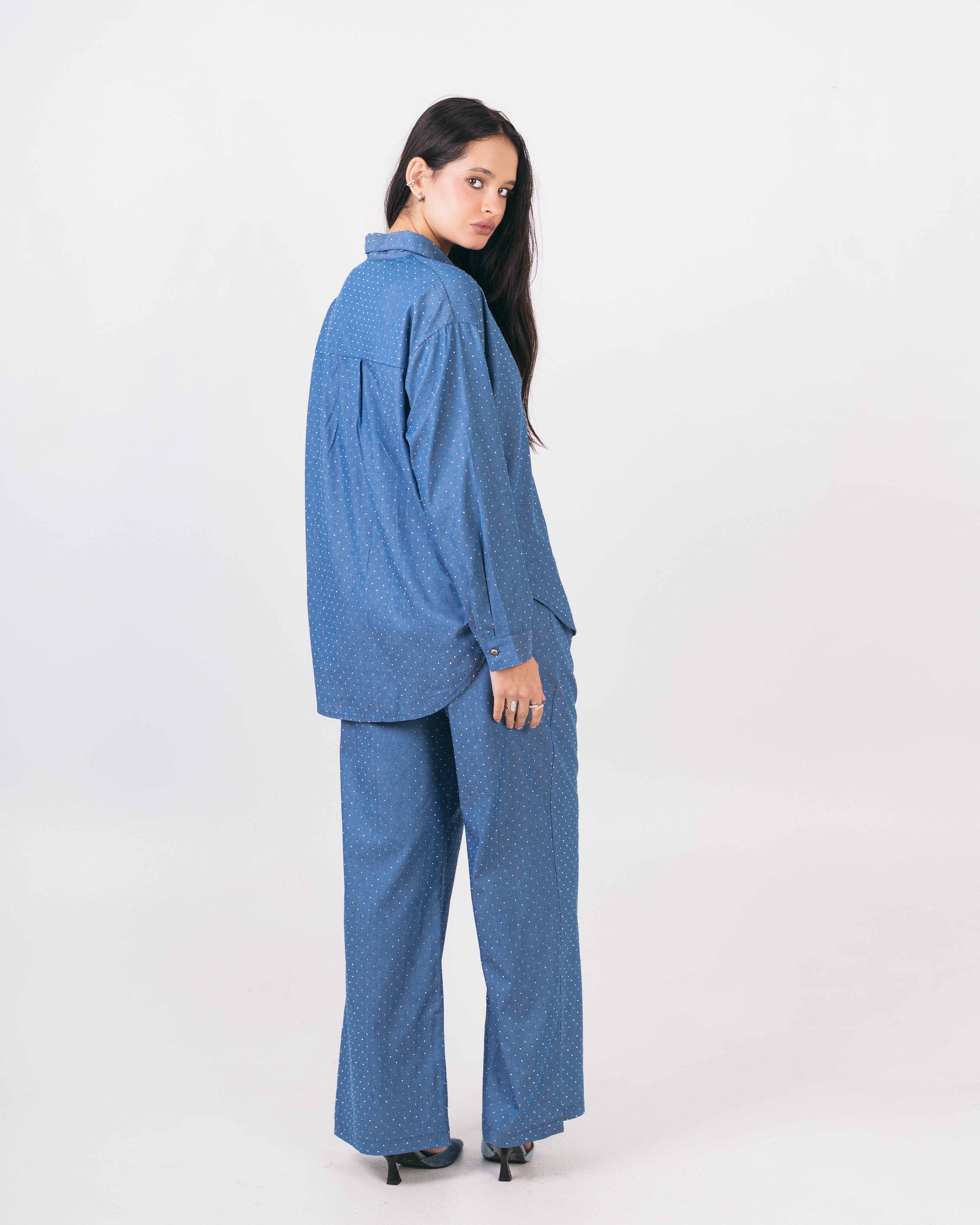 Denim Shirt - With Shiny Beads