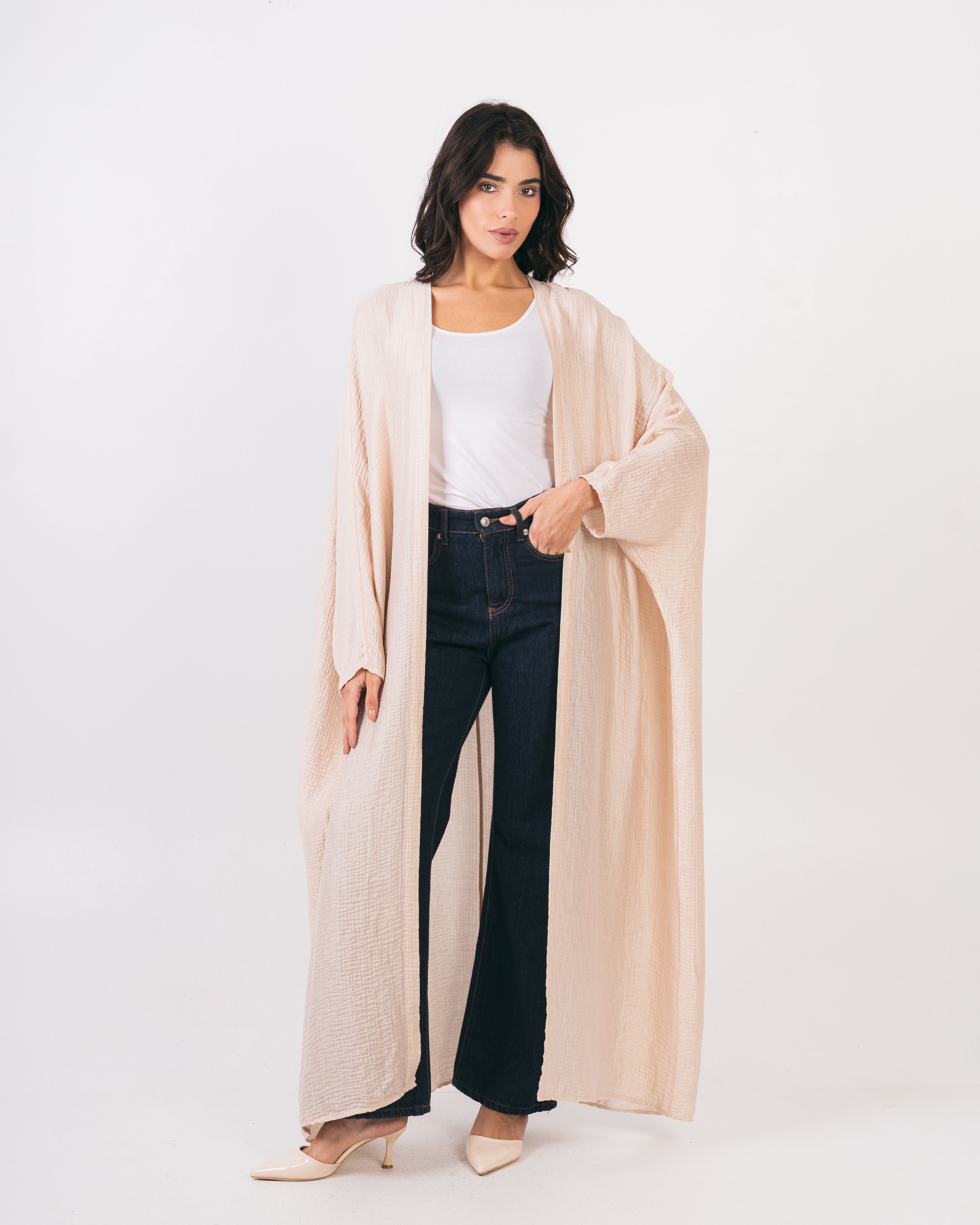 Long Plain - Colored Kimono